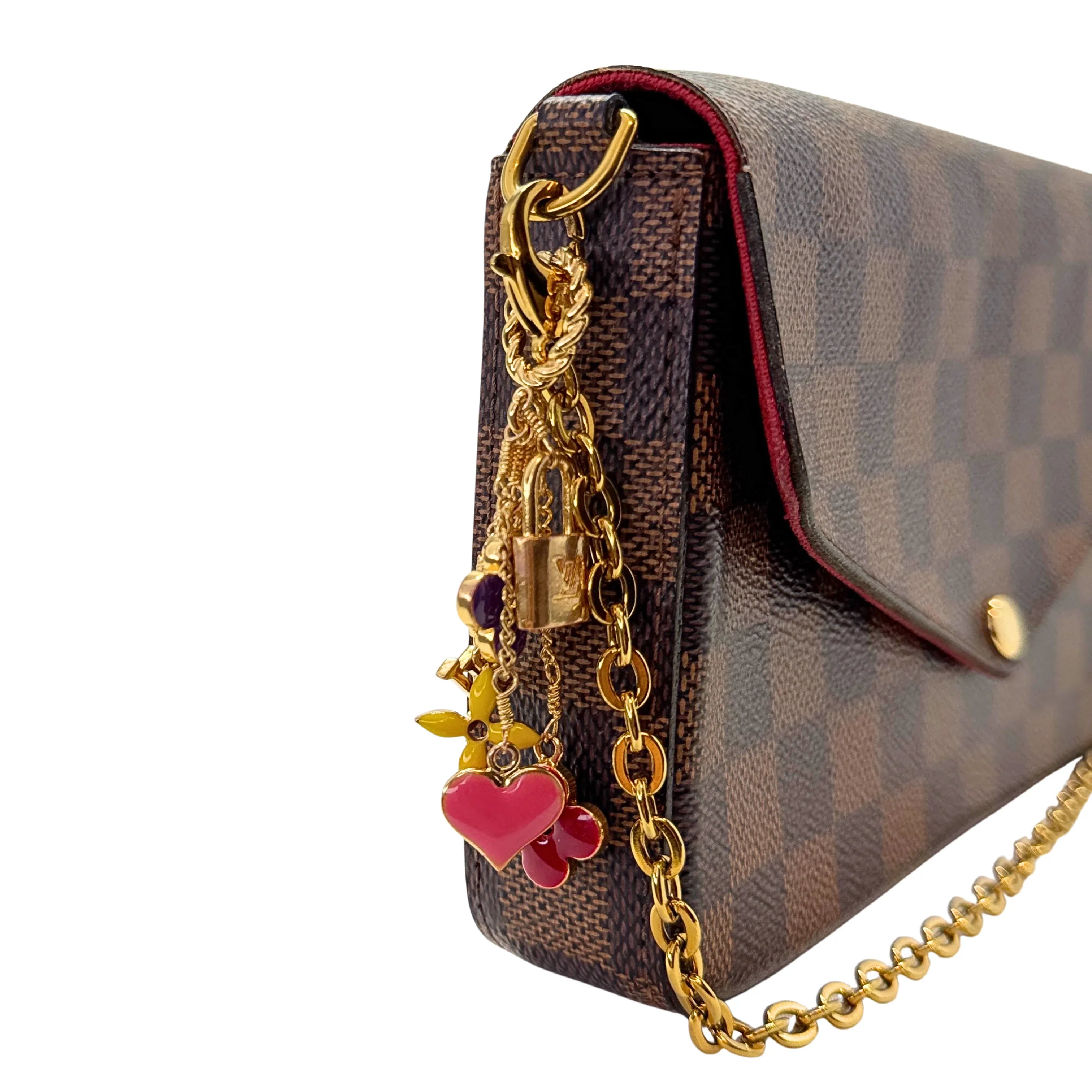 Louis Vuitton Flower, Heart & Lock Bag Charm - Lost Designer