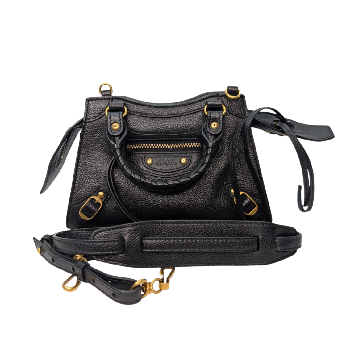 Balenciaga Neo Classic Gold Hardware Mini City Black