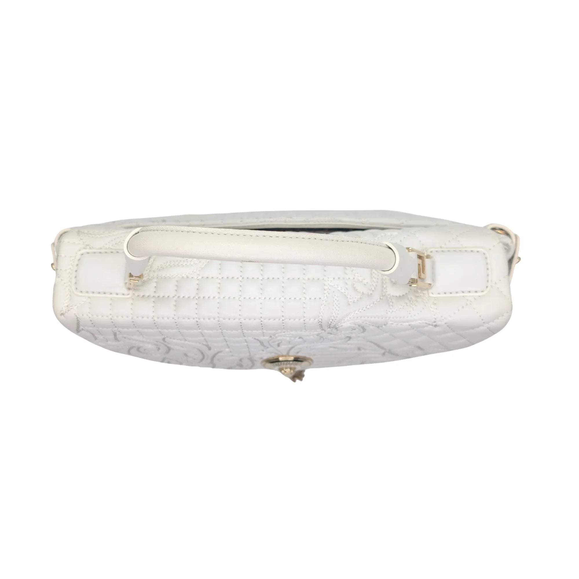 Versace Vanitas Barocco Handbag White - Lost Designer