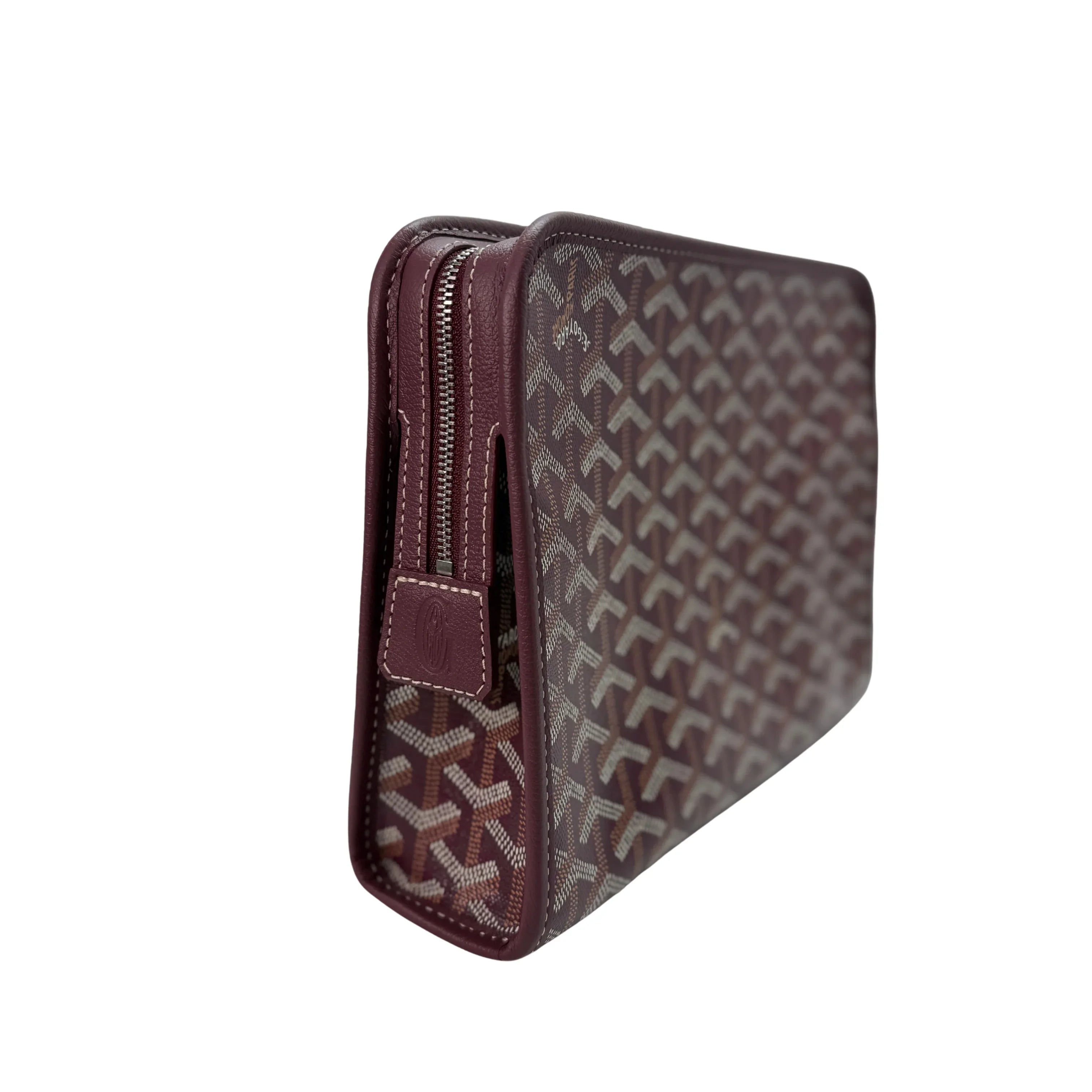Goyard Burgundy Jouvence MM Toiletry Clutch Bag - Lost Designer