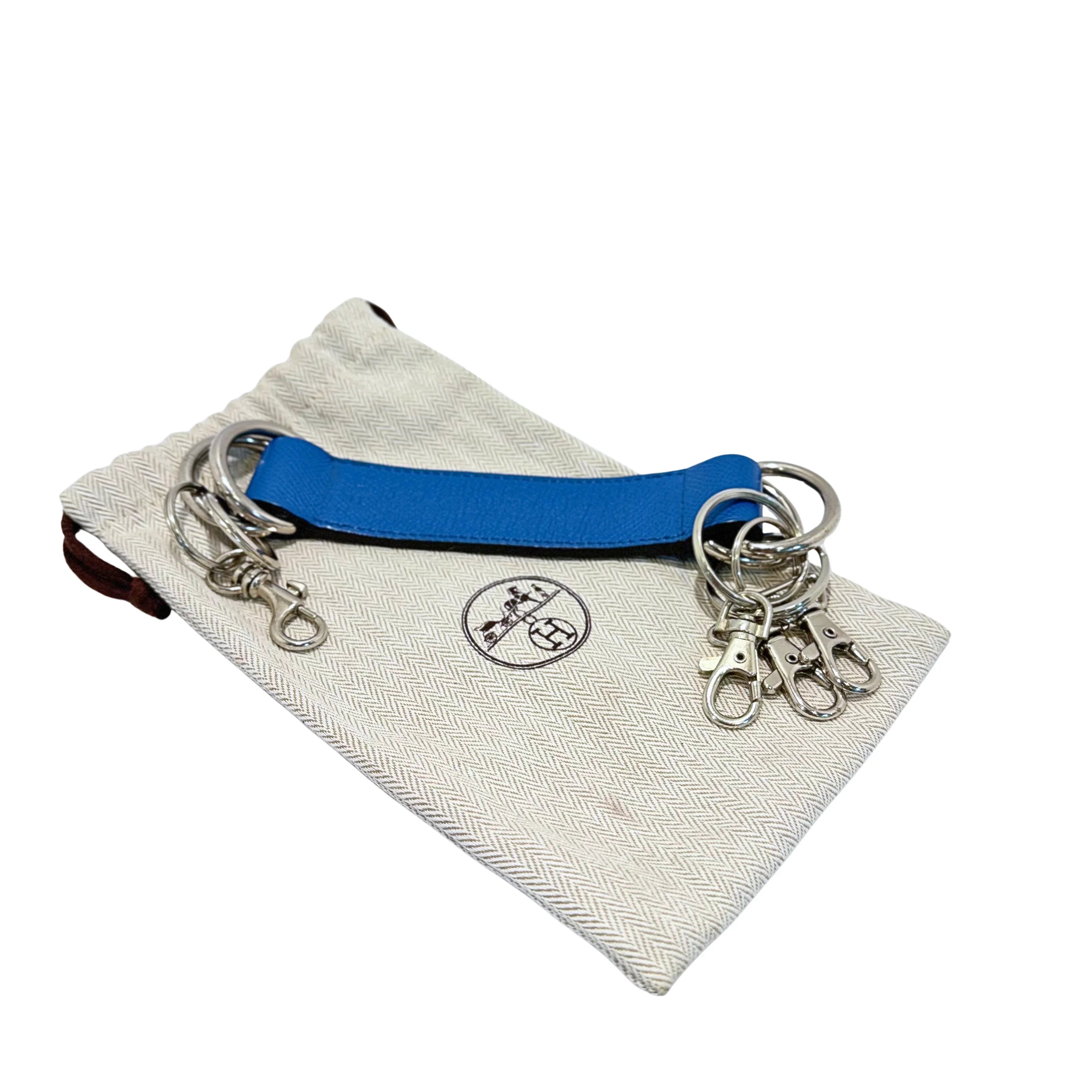 Hermés Paris Romance Scarf Belt Leather Blue - Lost Designer