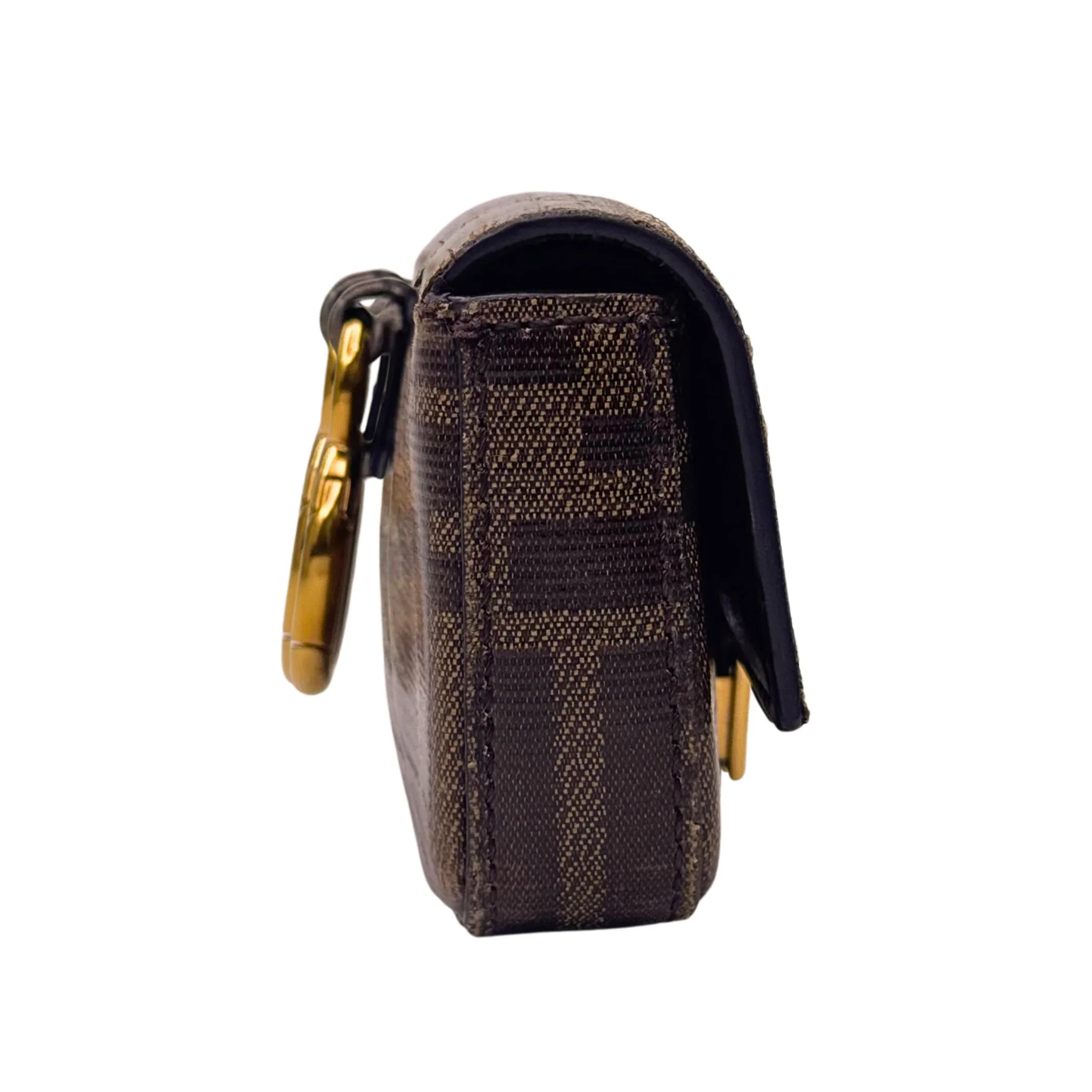 Fendi Nano Baguette Crossbody Bag Brown - Lost Designer