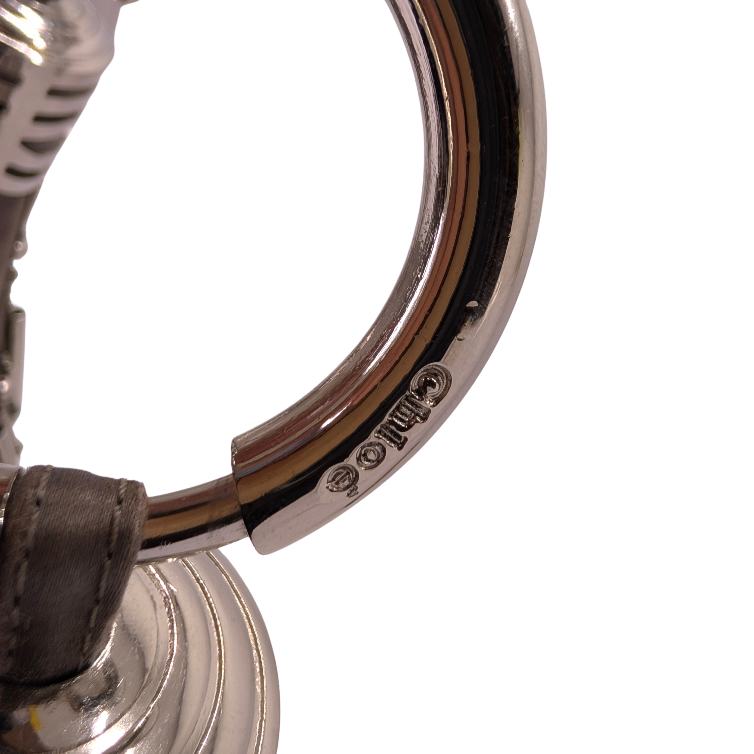 Chloé Beaded Bracelet Hobo Bag Silver