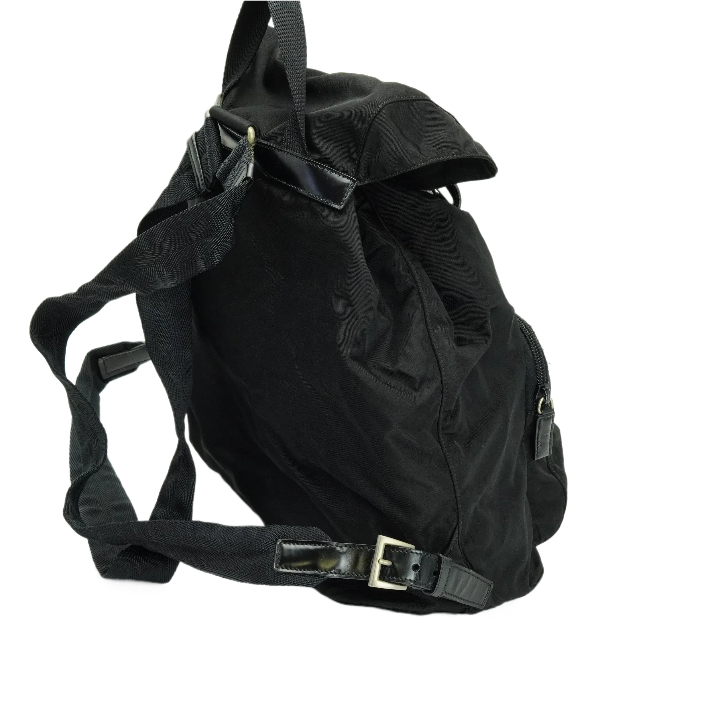 Prada Nylon Black Backpack Rucksack - Lost Designer