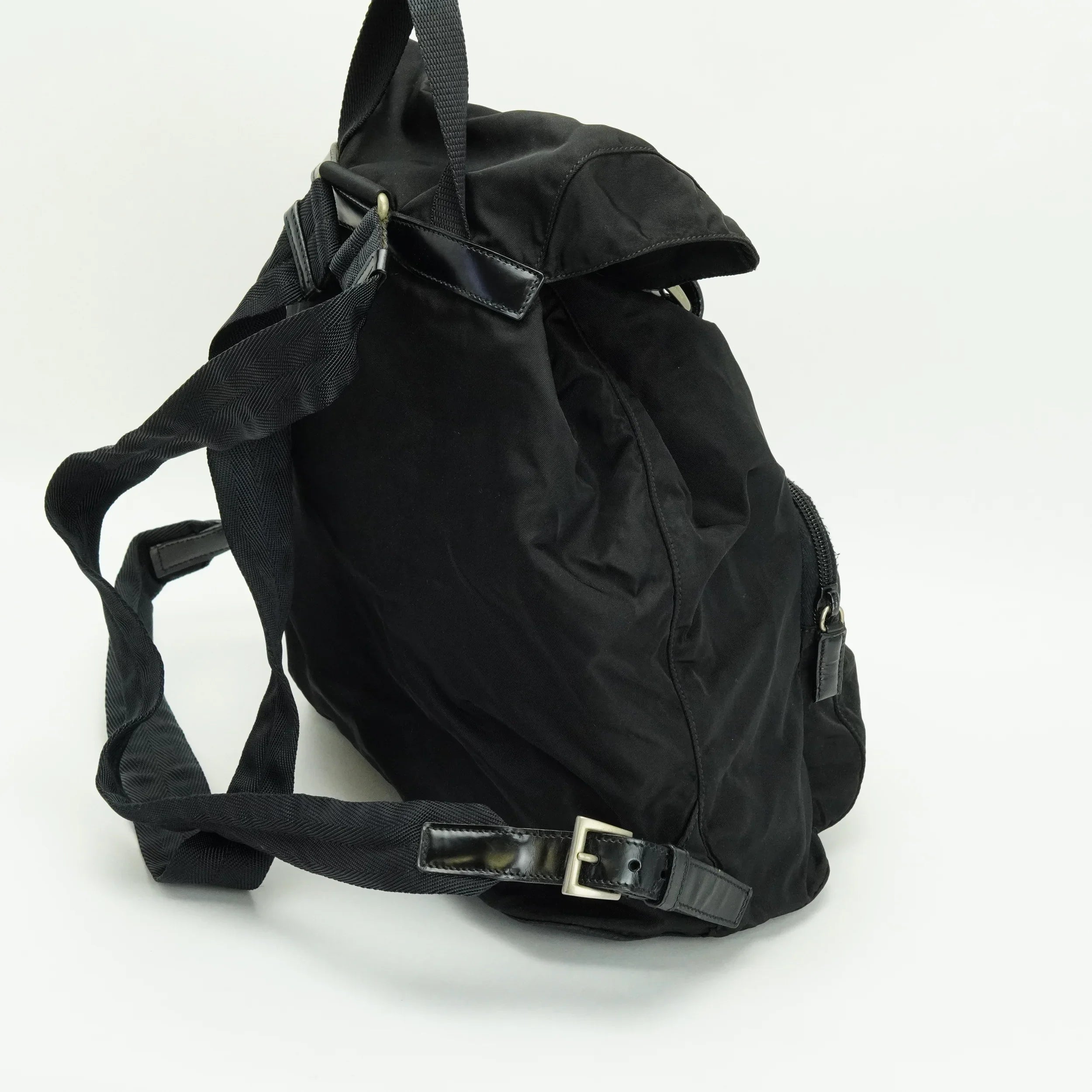 Prada Nylon Black Backpack Rucksack - Lost Designer
