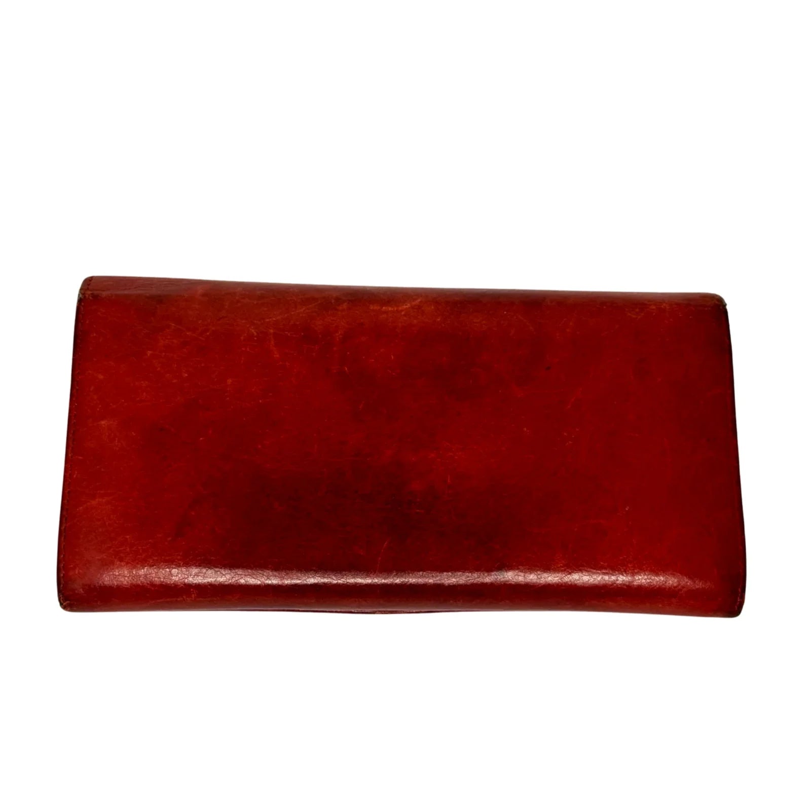 Balenciaga Red Lipstick Agneau Leather Giant 12 Gold Hardware Wallet - Lost Designer