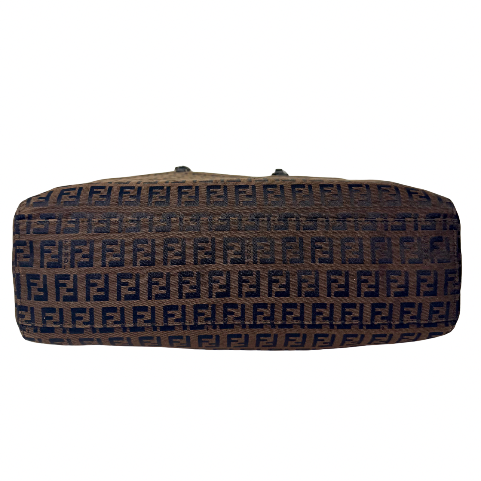 Fendi Zucca Brown Monogram Cloth Tote Bag