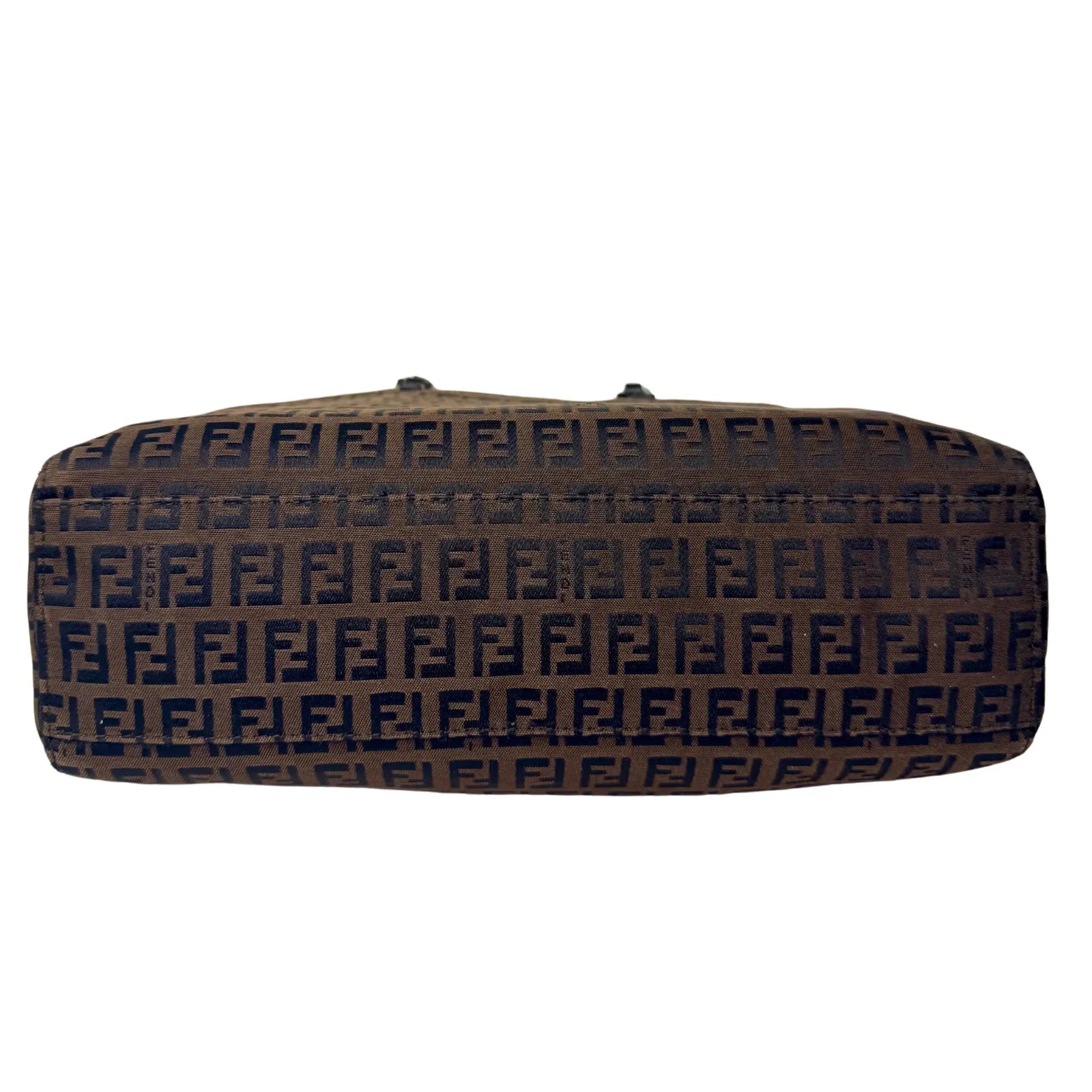 Fendi Zucca Brown Monogram Cloth Tote Bag