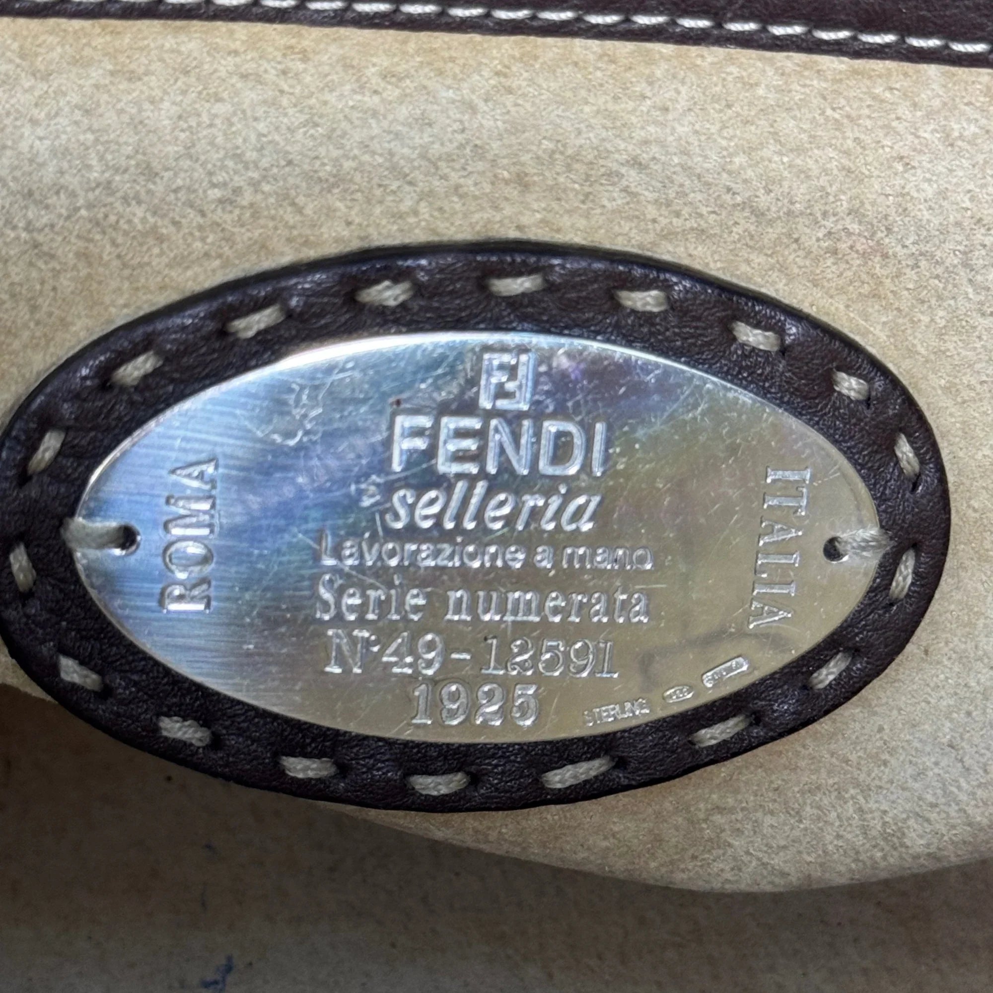 Fendi Selleria Snakeskin Leather Shoulder Bag - Lost Designer