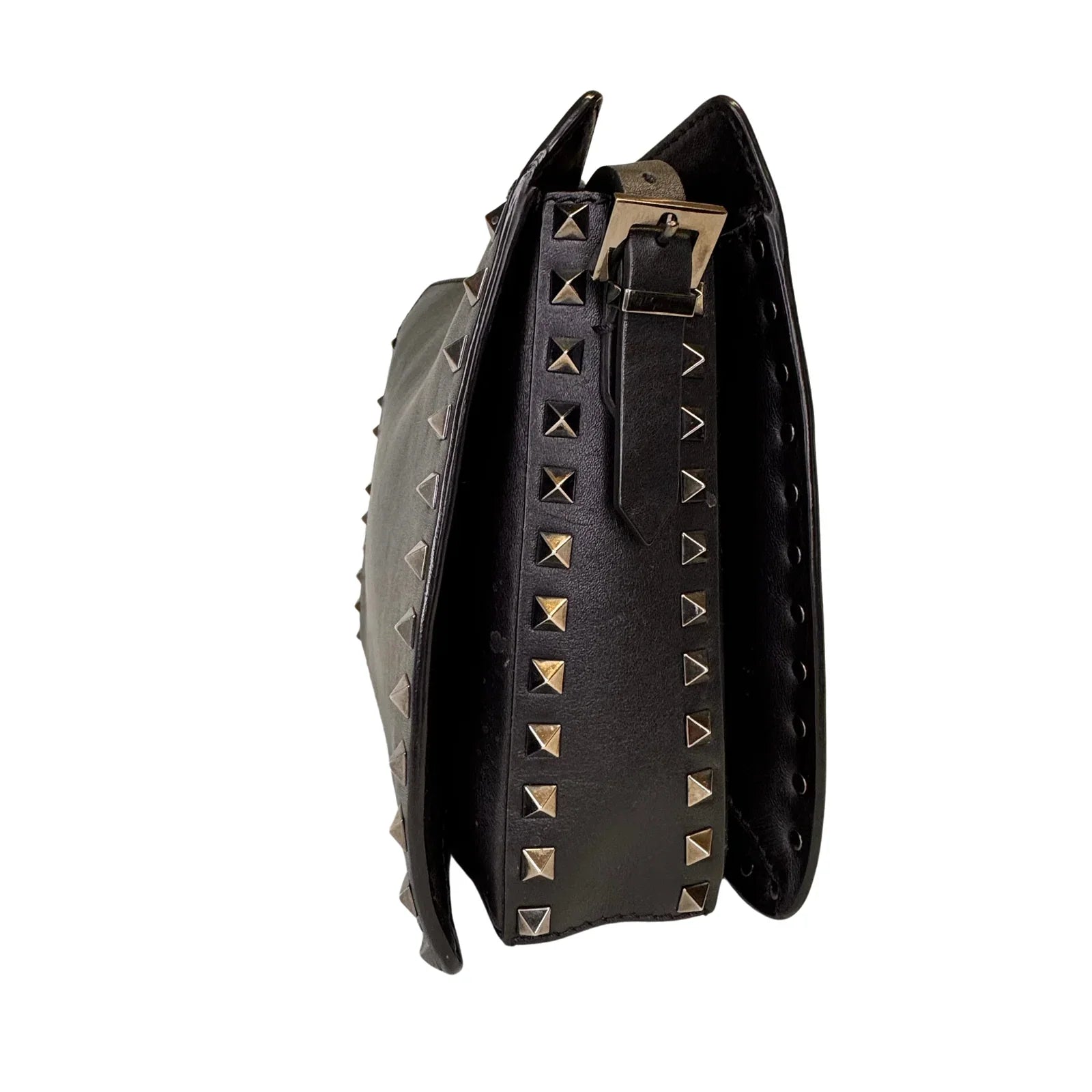 Valentino Black Leather Shoulder Bag - Lost Designer