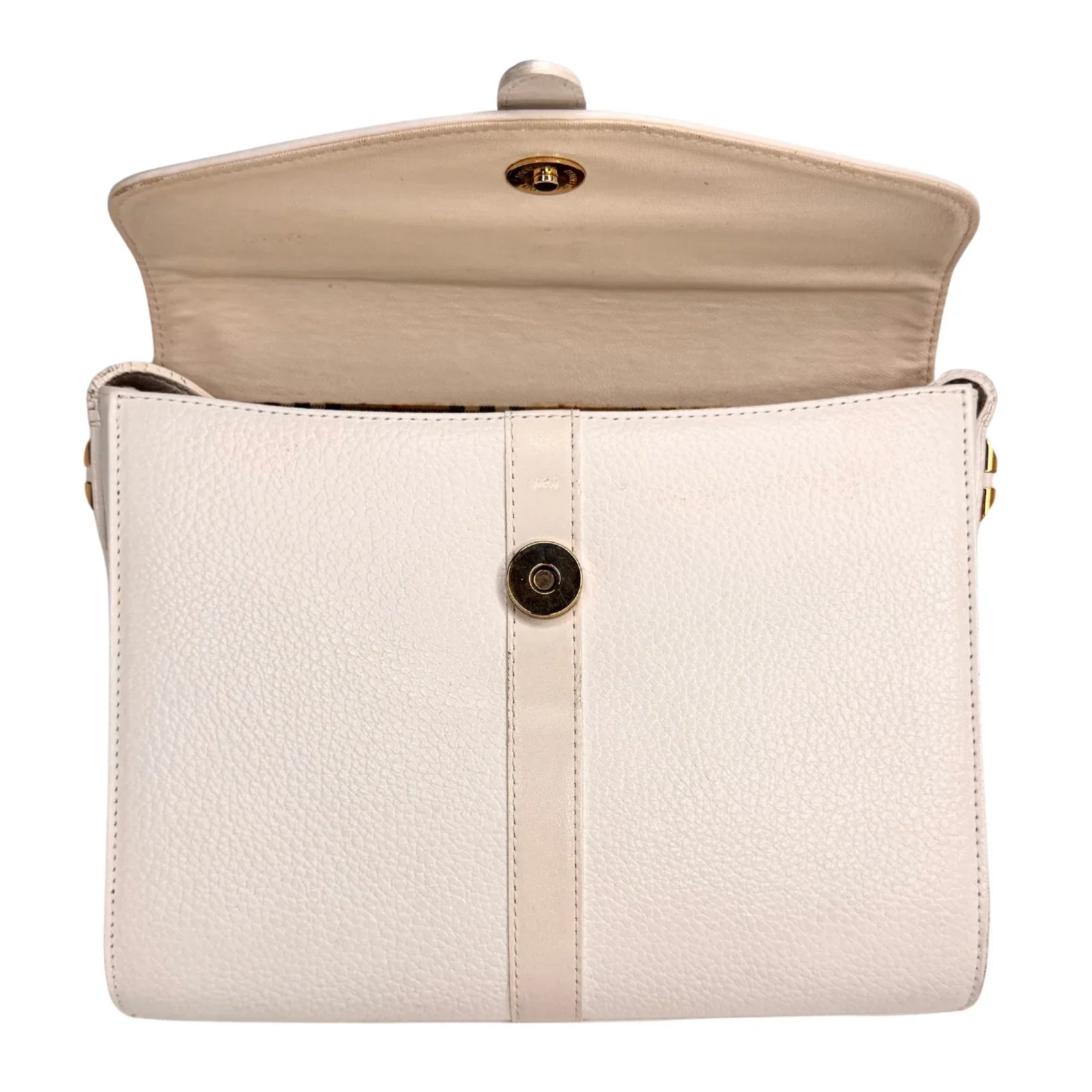 Burberry Leather Crossbody Bag white