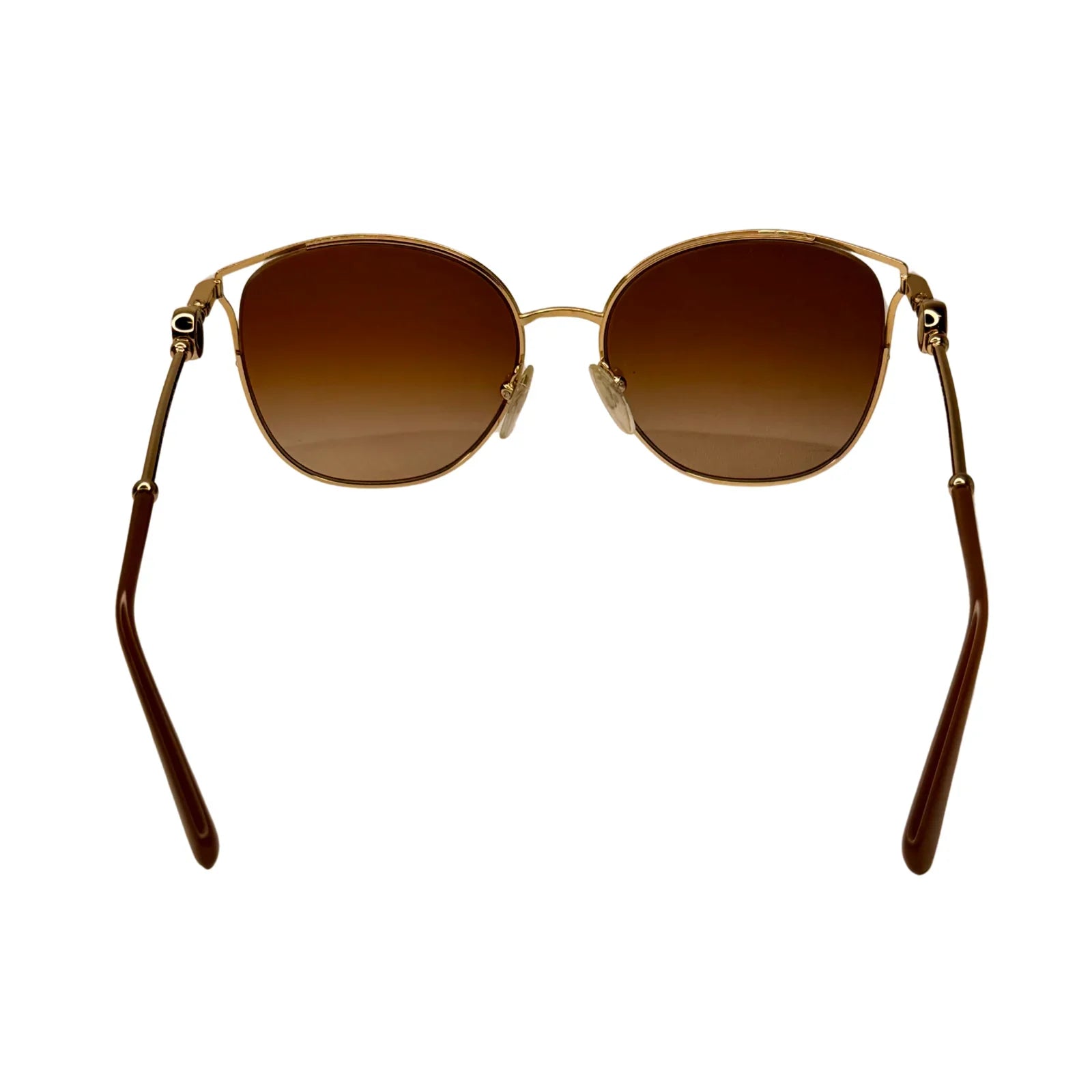 Bvlgari BV6114 Gold Metal Gradient Round Sunglasses – 2036/13 - Lost Designer