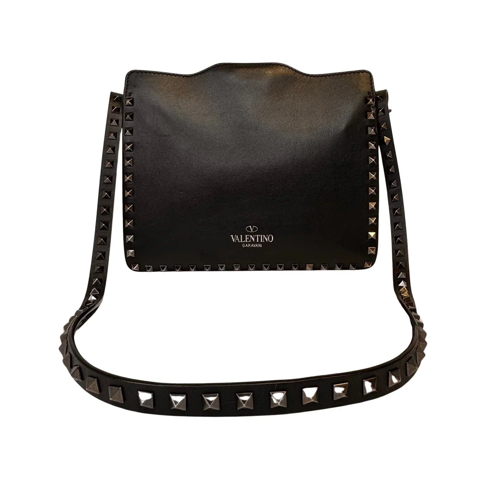 Valentino Black Leather Shoulder Bag - Lost Designer