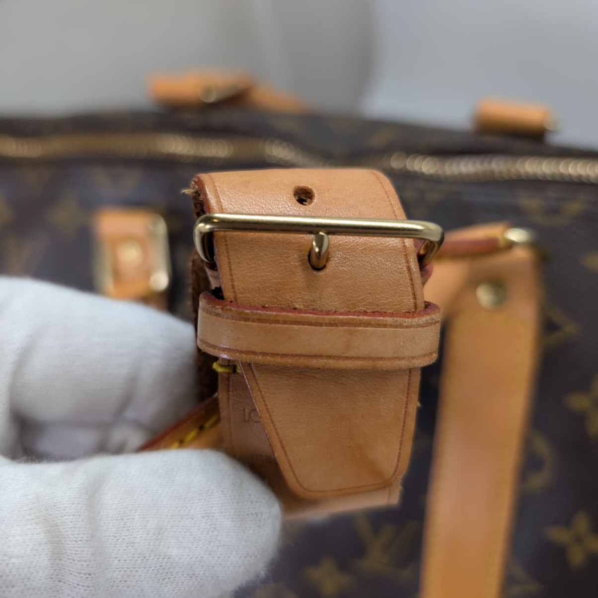 Louis Vuitton Monogram Keepall Bandoulière 50 Duffle Bag Brown