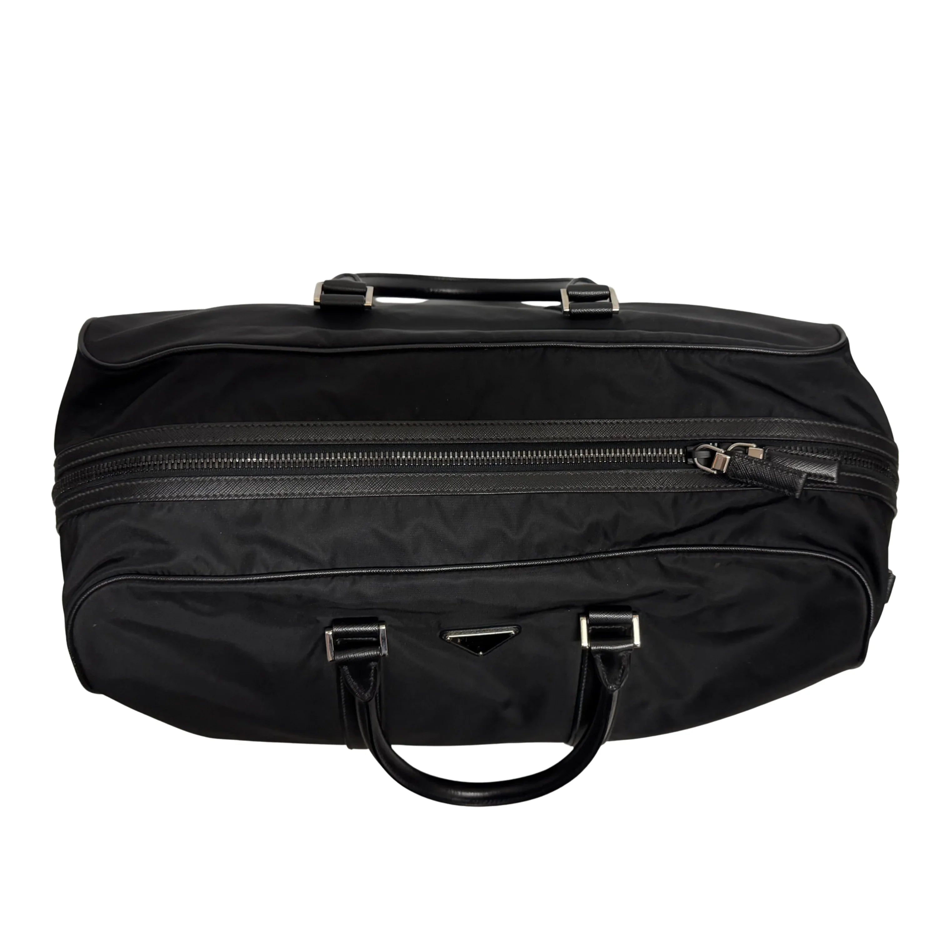 Prada Nylon Viaggio Duffle Bag Black