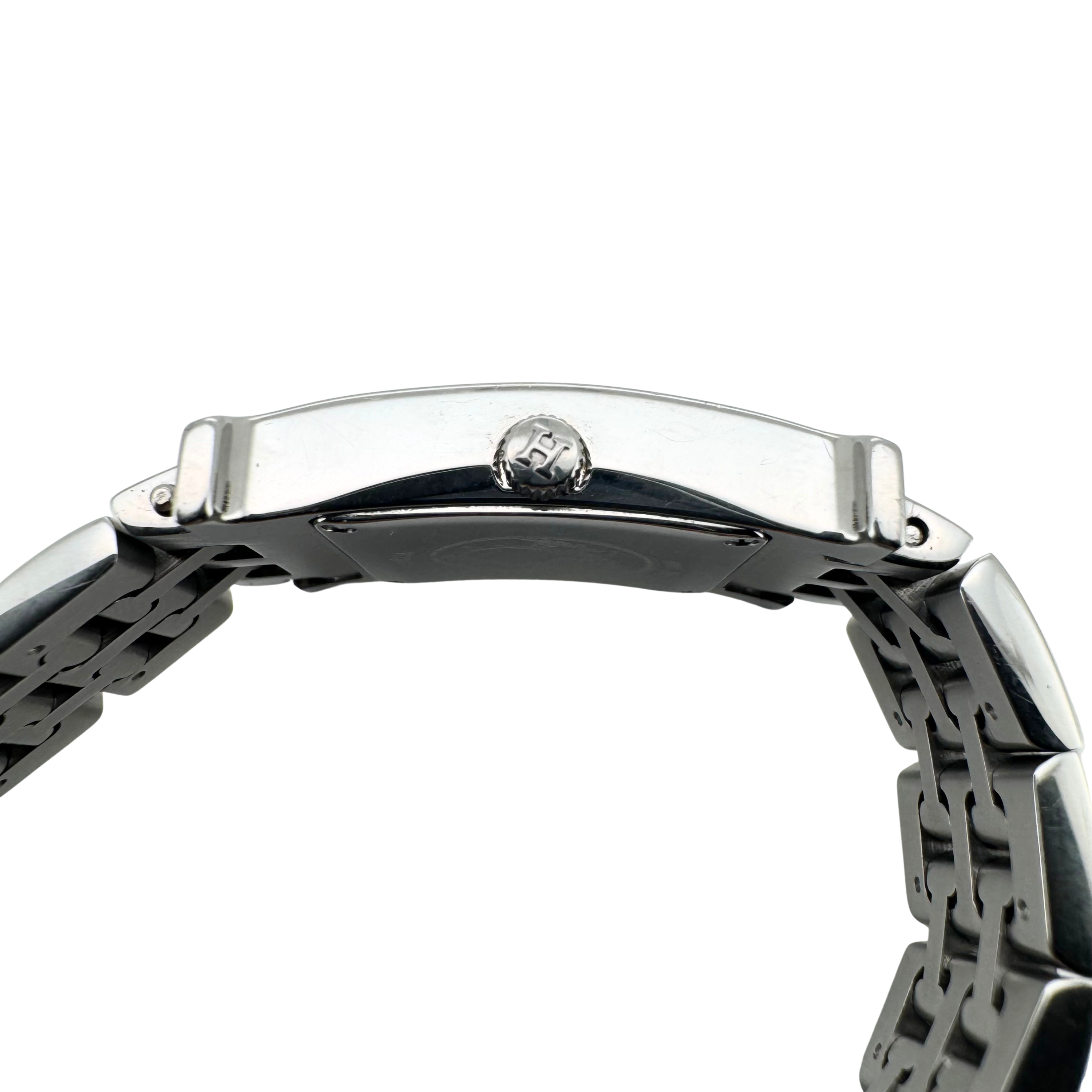 Hermes Heure H HH1.210 Watch stainless steel orange/pink guilloché dial