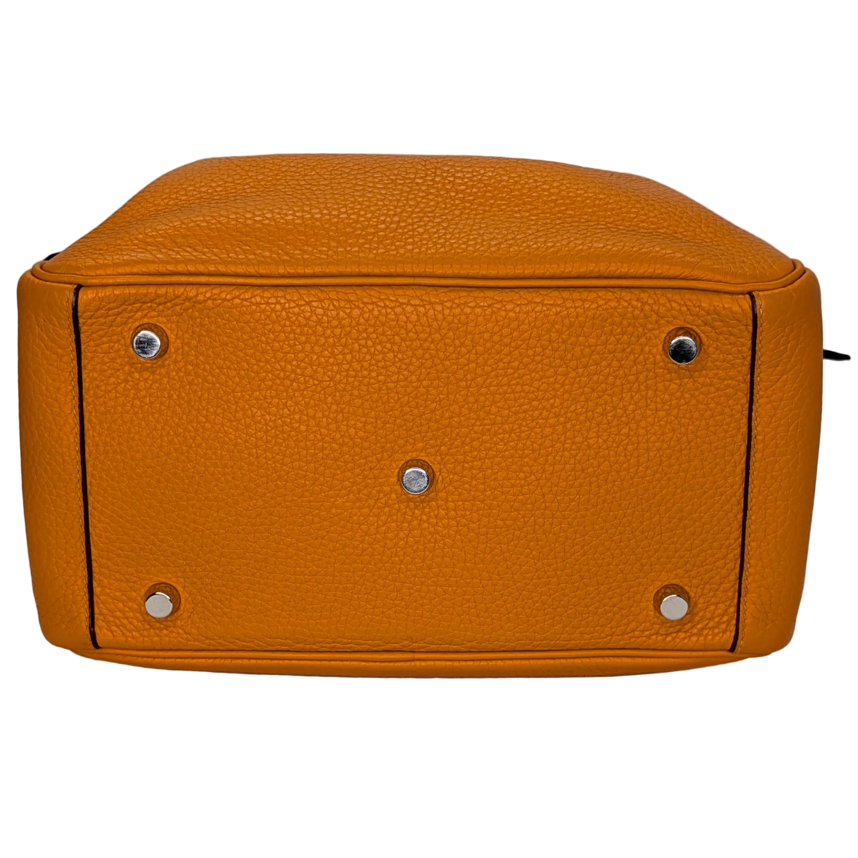 Hermes Lindy Clemence Handbag 26 C stamp SHW Orange