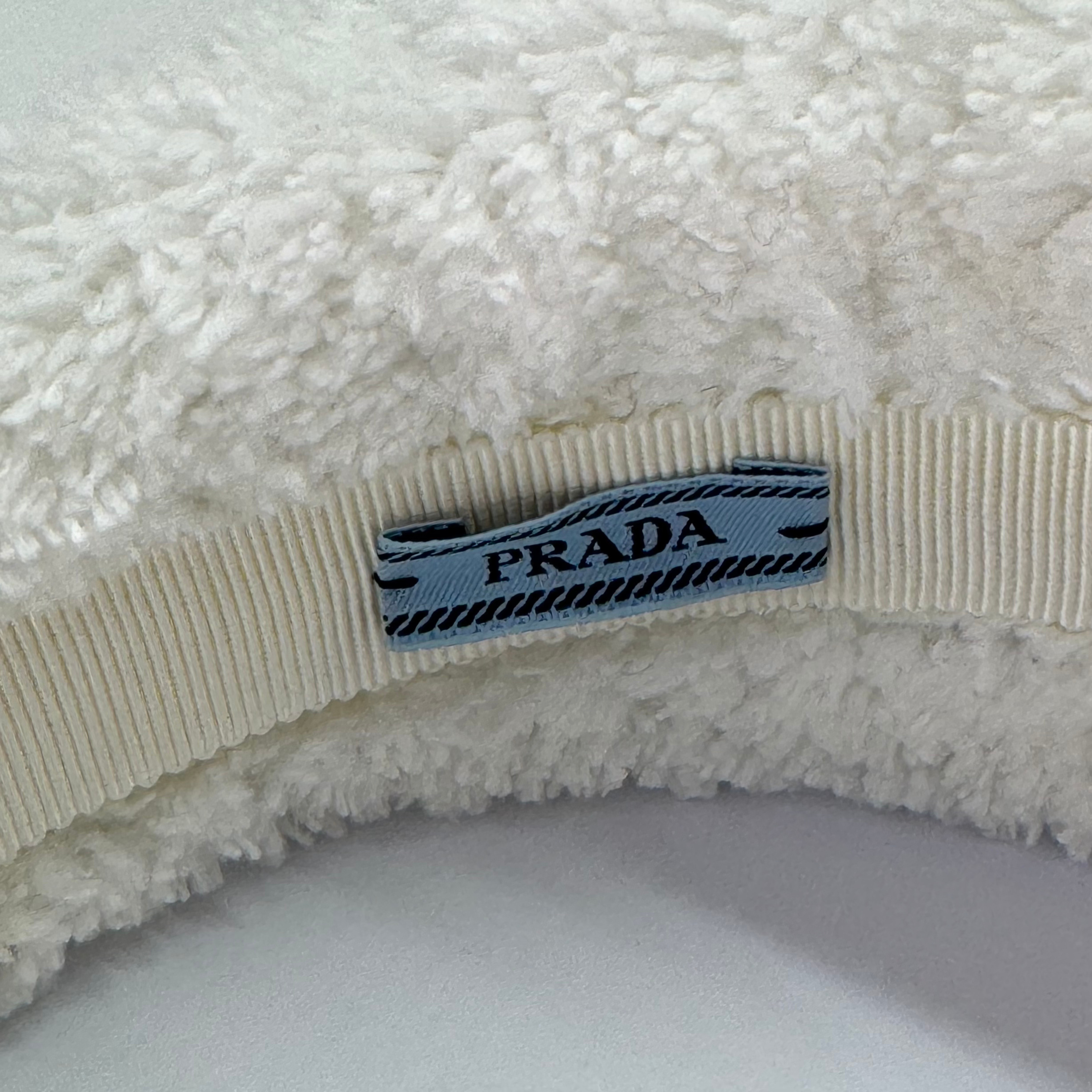 Prada Terry Cloth Headband White