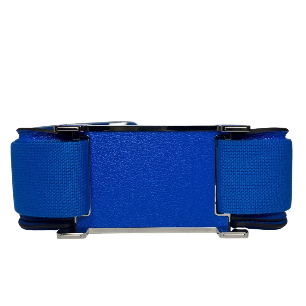 HERMÈS Geta Bag Bleu Electrique Mysore Goatskin 2024 Stamp