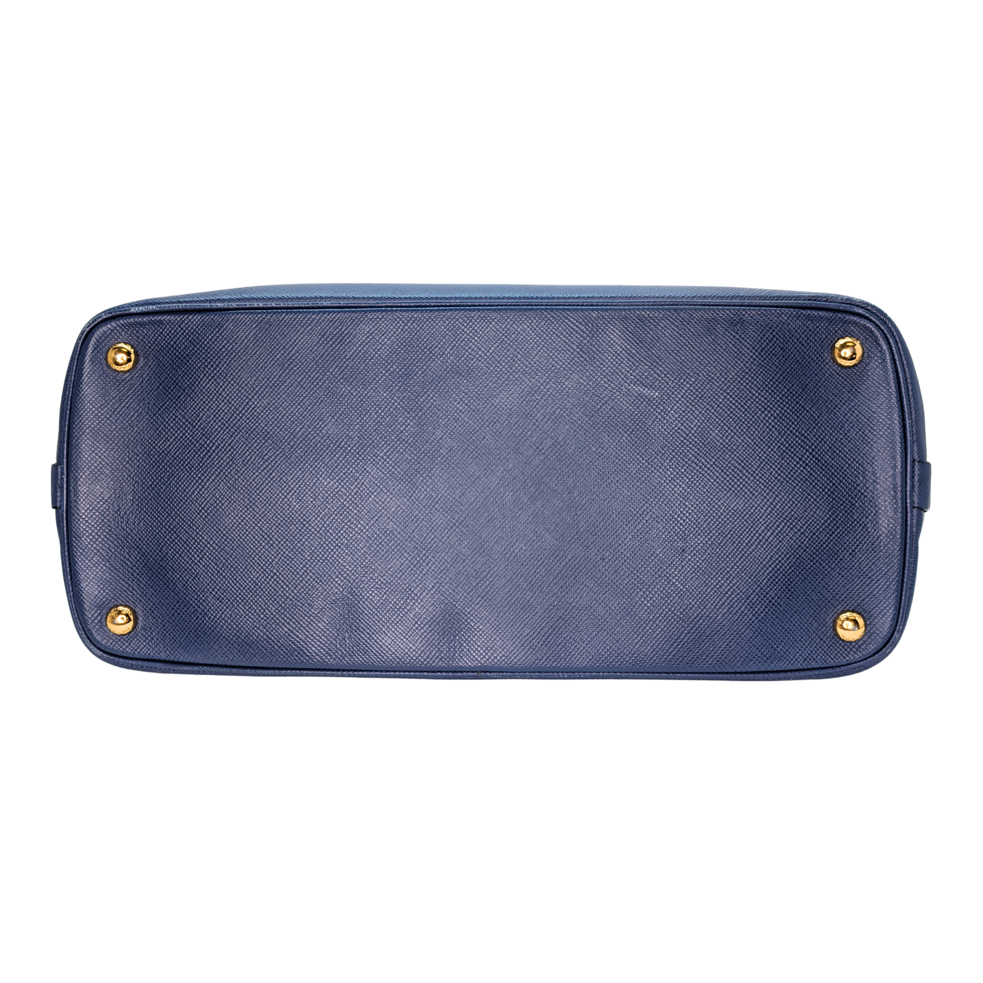 Prada Saffiano Cuir Tote Bag Navy Blue