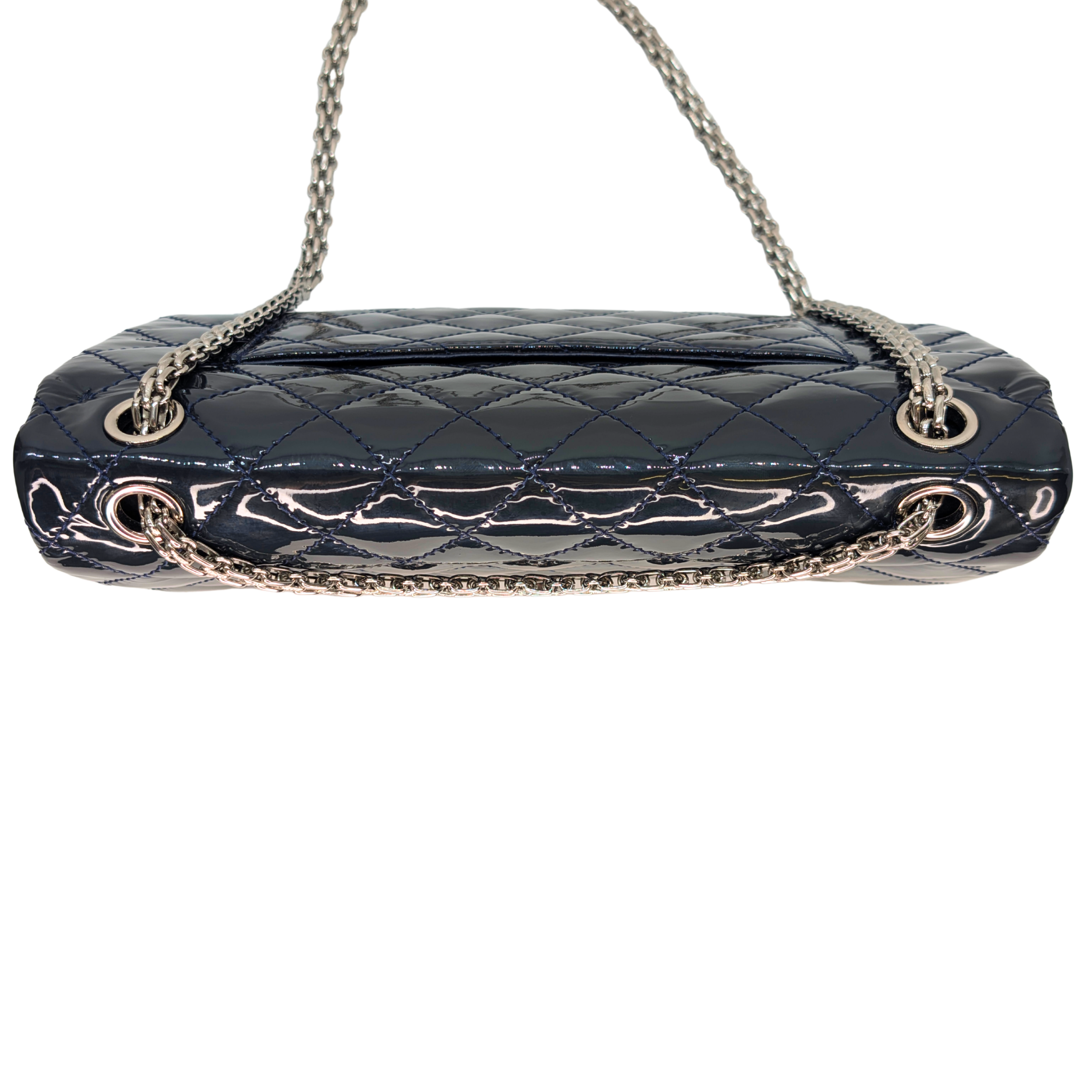 Chanel 2.55 Reissue 226 Patent Forest Green Bag