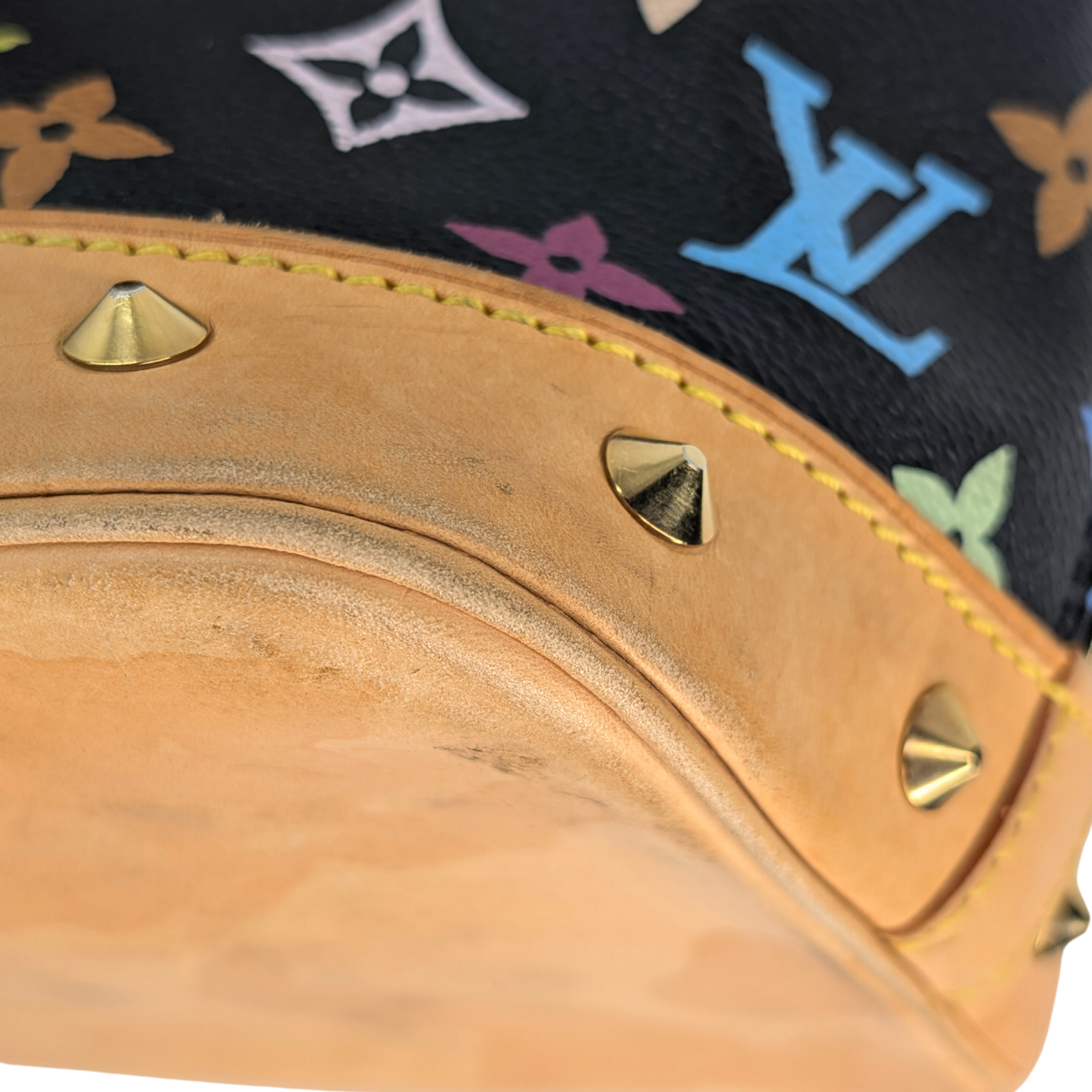 Louis Vuitton Takashi Murakami Alma PM Bag Black Monogram Multicolore