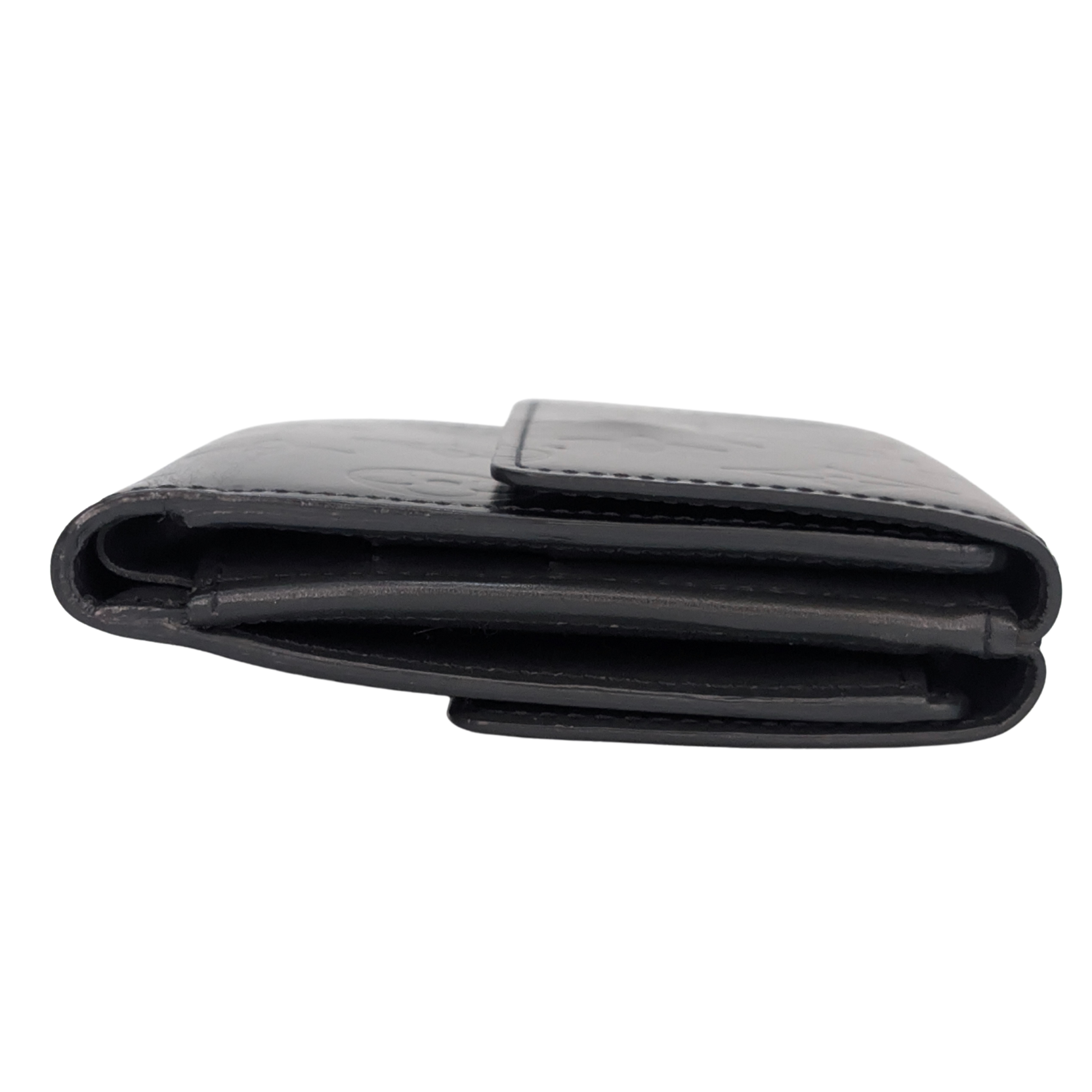 Louis Vuitton Vernis Charcoal Leather Wallet