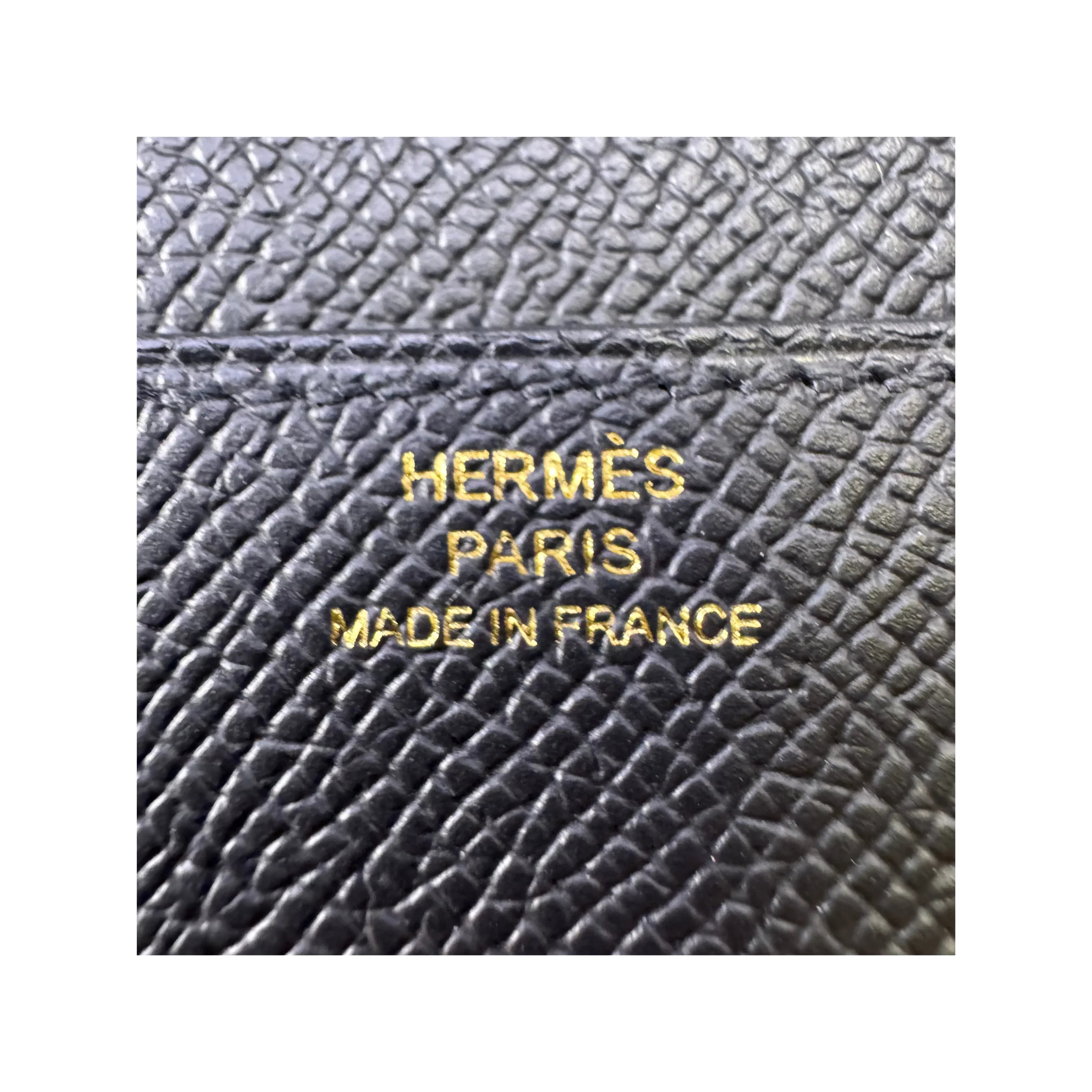 Hermes Epsom Constance To Go Black Wallet Crossbody Bag - Lost Designer