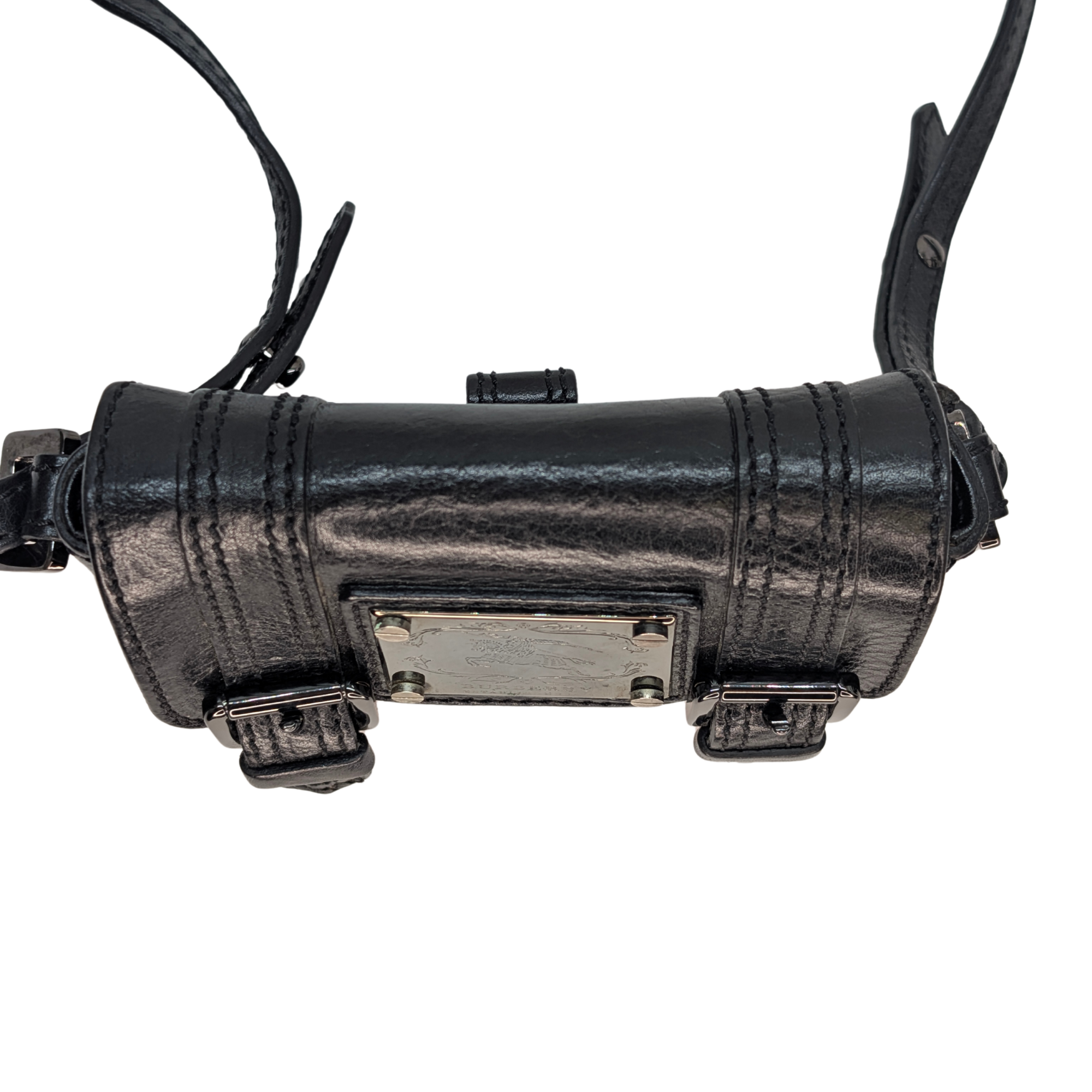 Burberry Mini Leather Crossbody Bag Black