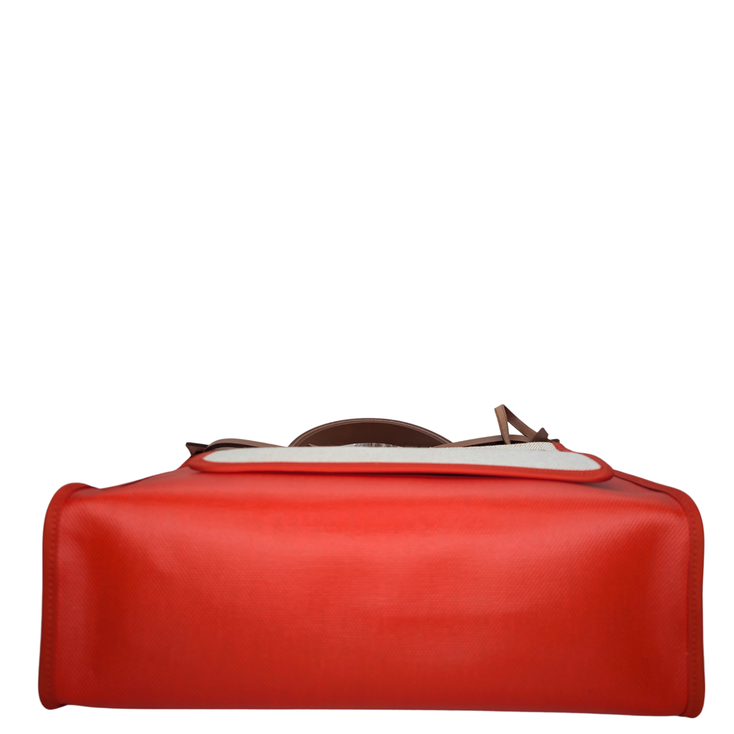 Hermes Herbag 31 Berline Canvas Hunter Orange Stamp U