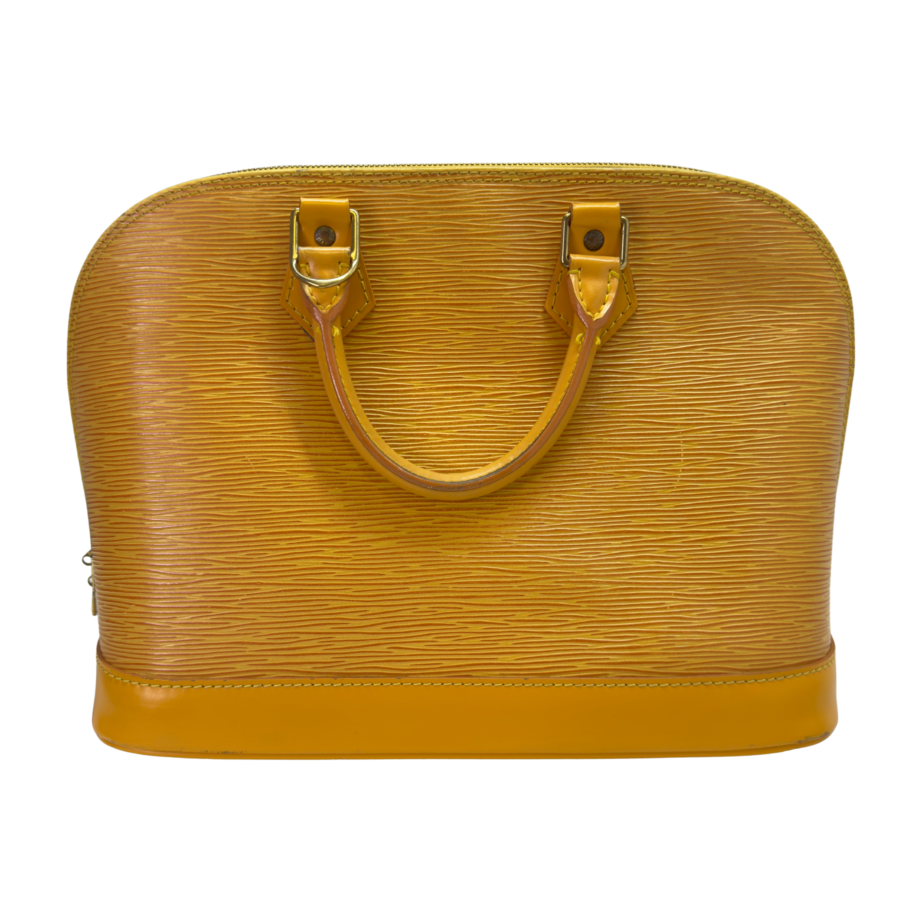 Louis Vuitton Epi Alma Shoulder Bag Yellow