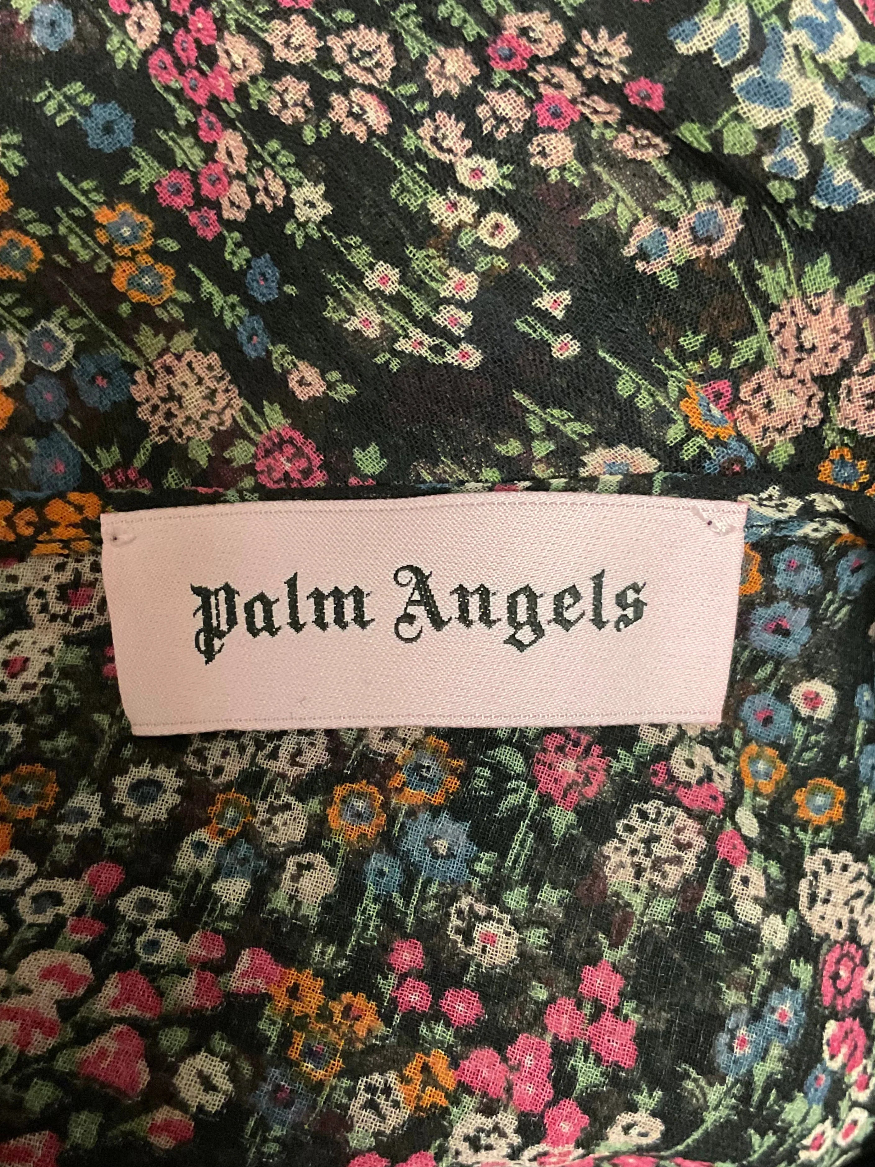 Palm Angels Long Dress Floral Multicolour 42 - Lost Designer