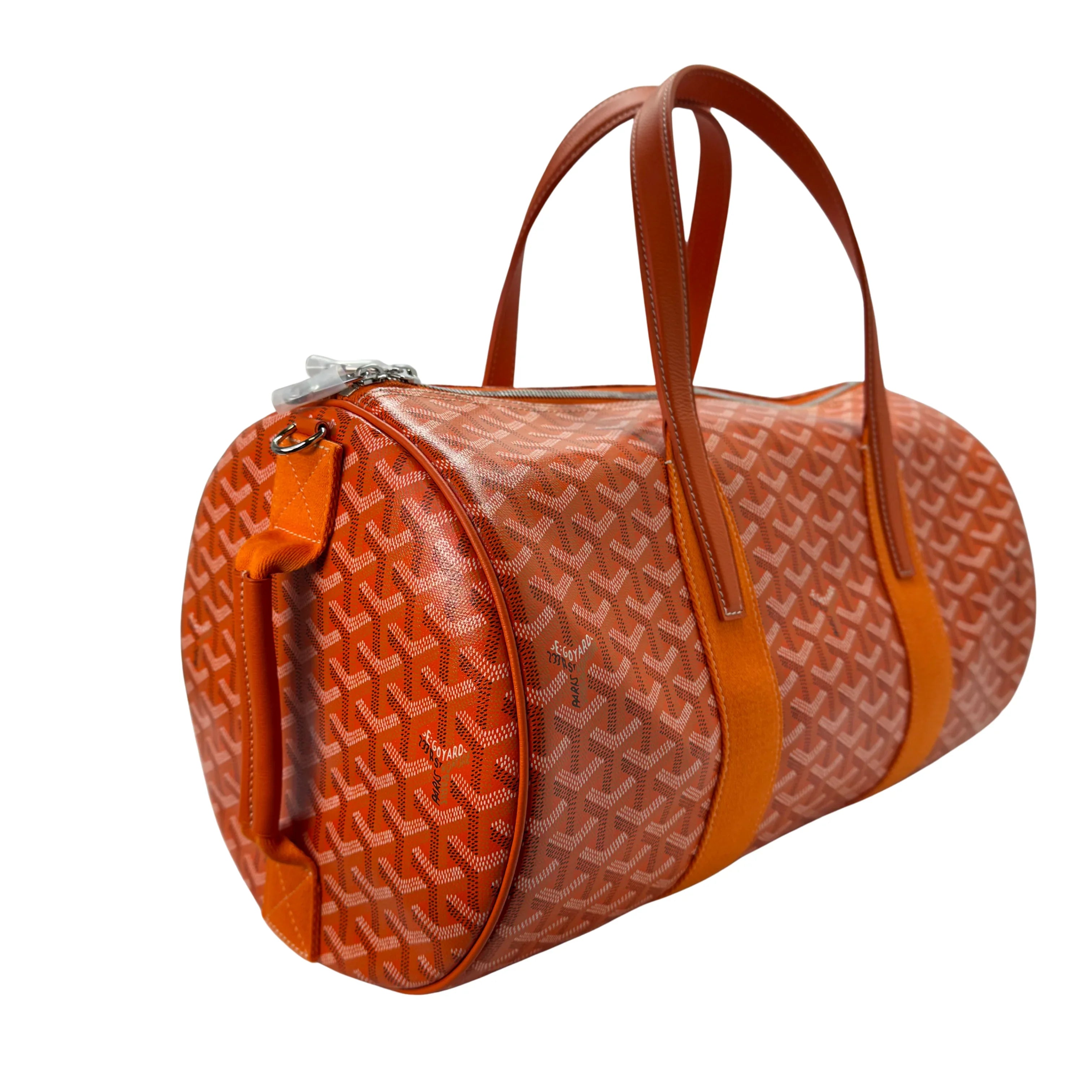 Goyard Orange Barrel 40 Sports Bag - Lost Designer