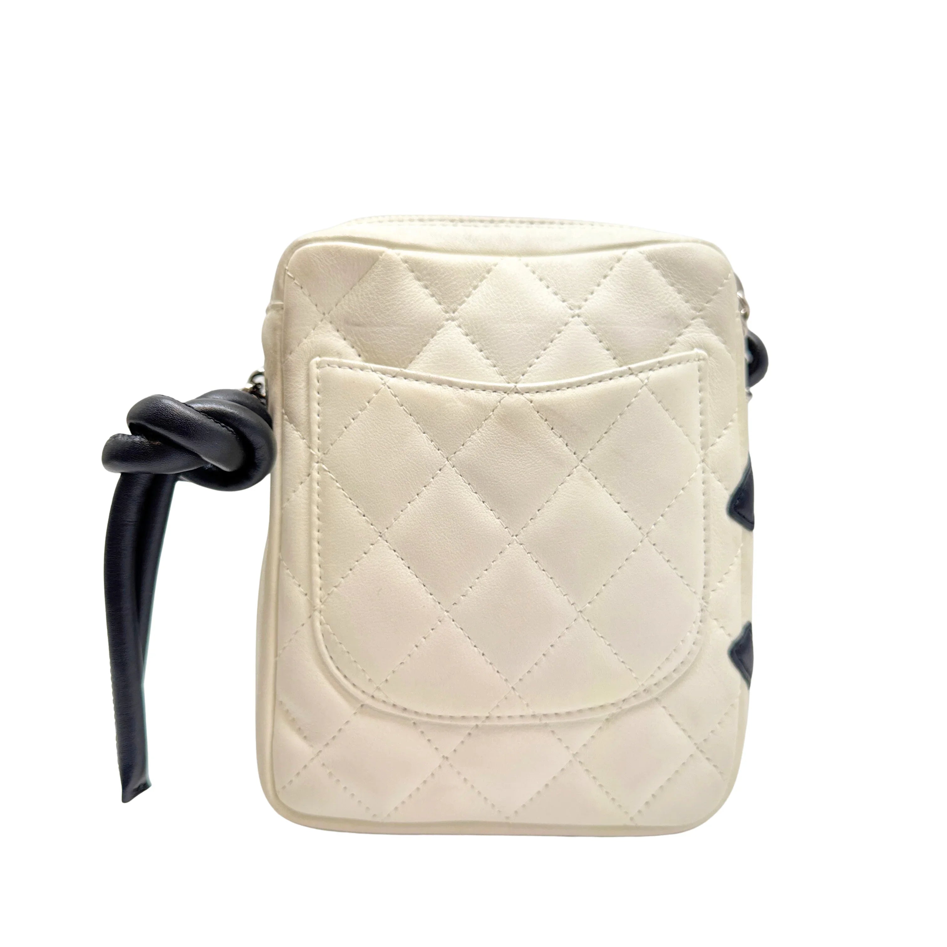 Chanel Quilted Cambon Small Messenger Bag White - Lost Designer