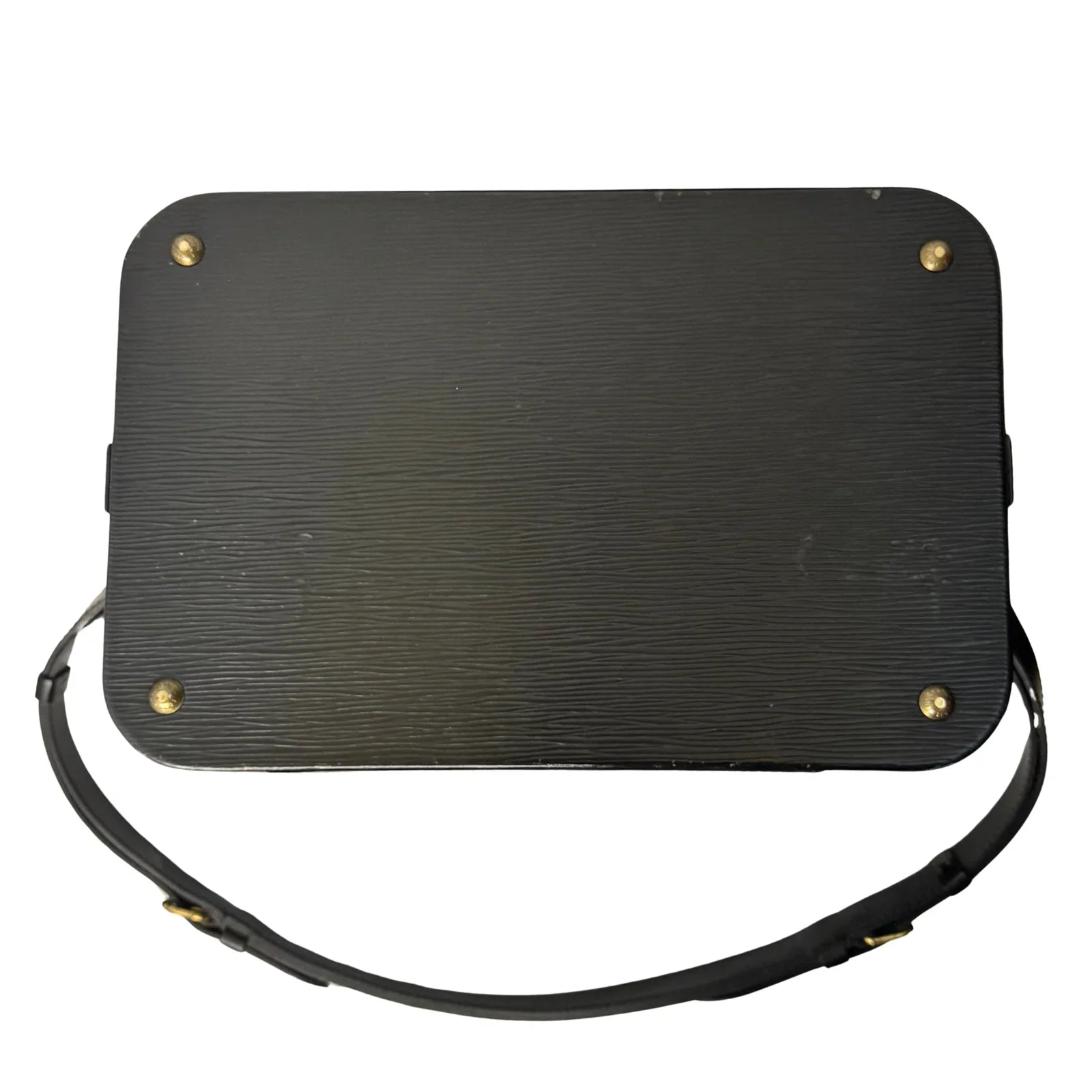 Louis Vuitton Black Epi Leather Train Case Luggage bag Black