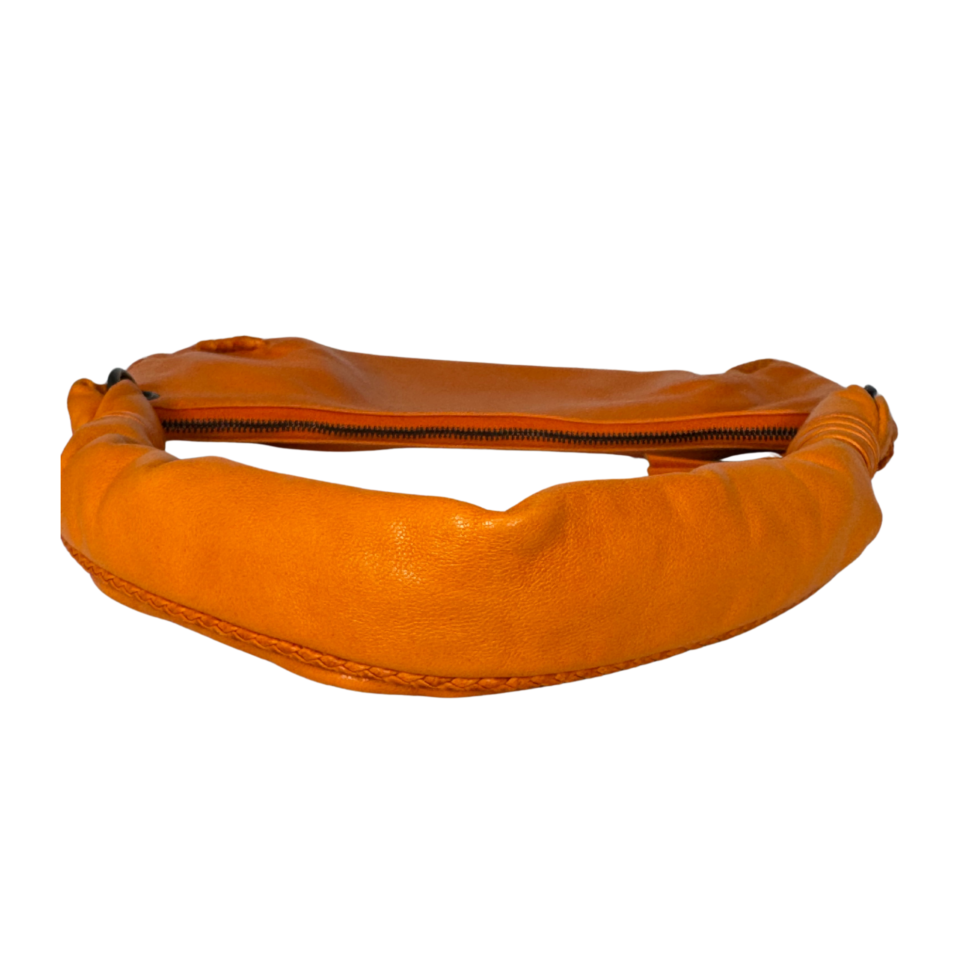 Bottega Veneta Orange Leather Mini Handbag