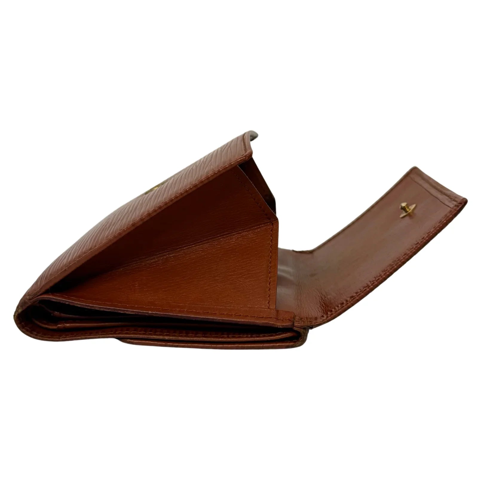 Louis Vuitton Epi Leather Compact Wallet Brown - Lost Designer