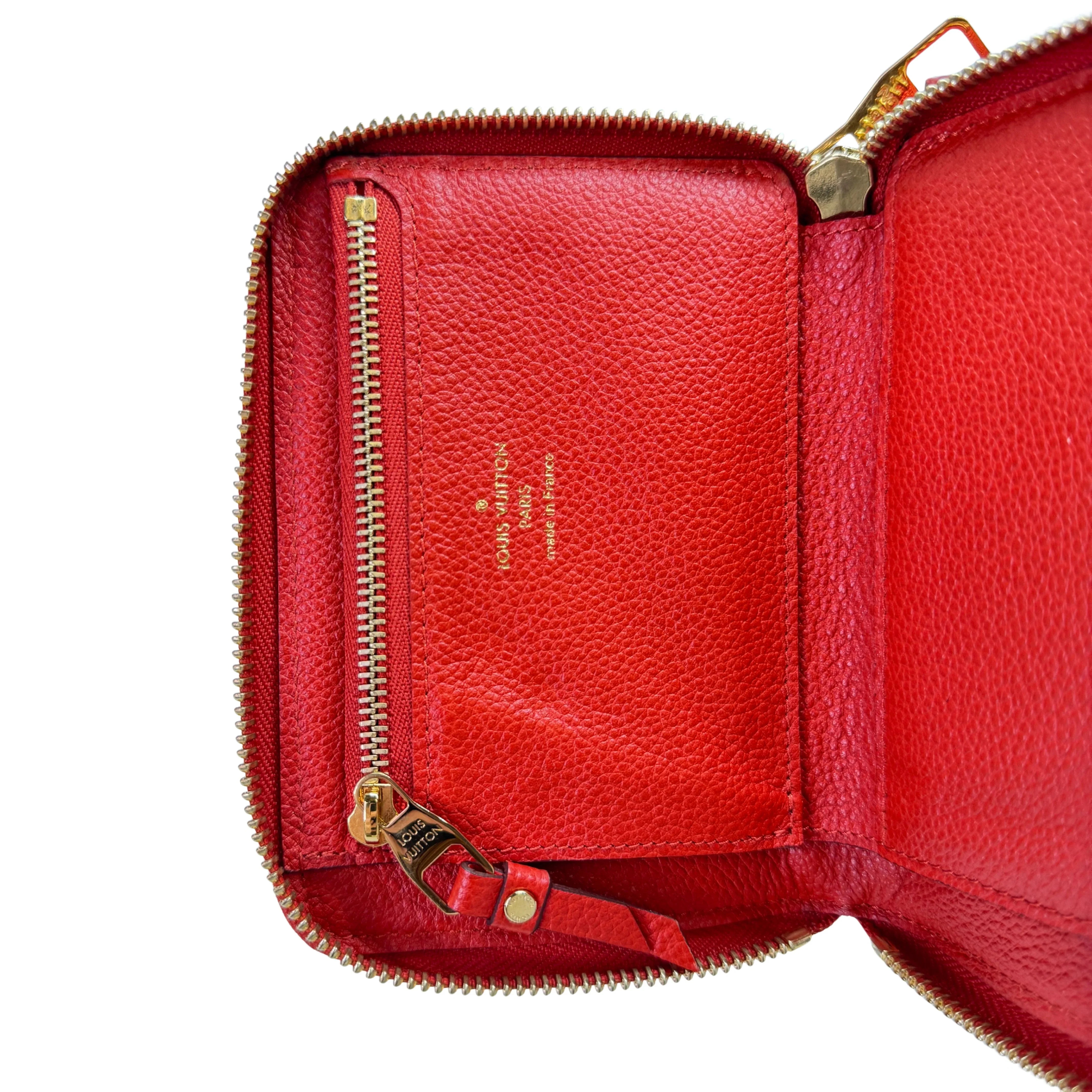 Louis Vuitton Empreinte Wallet Leather Red - Lost Designer