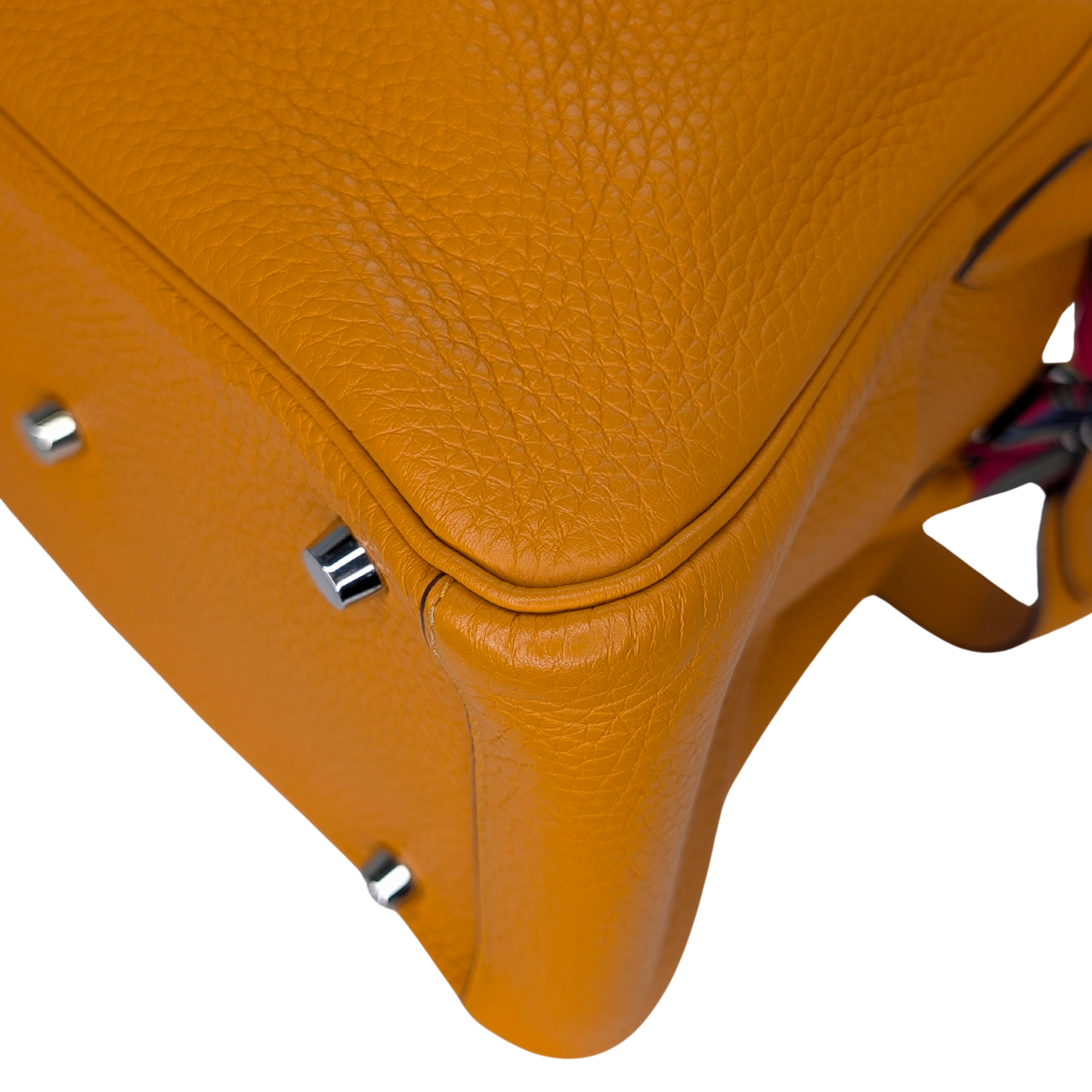 Hermes Lindy Clemence Handbag 26 C stamp SHW Orange