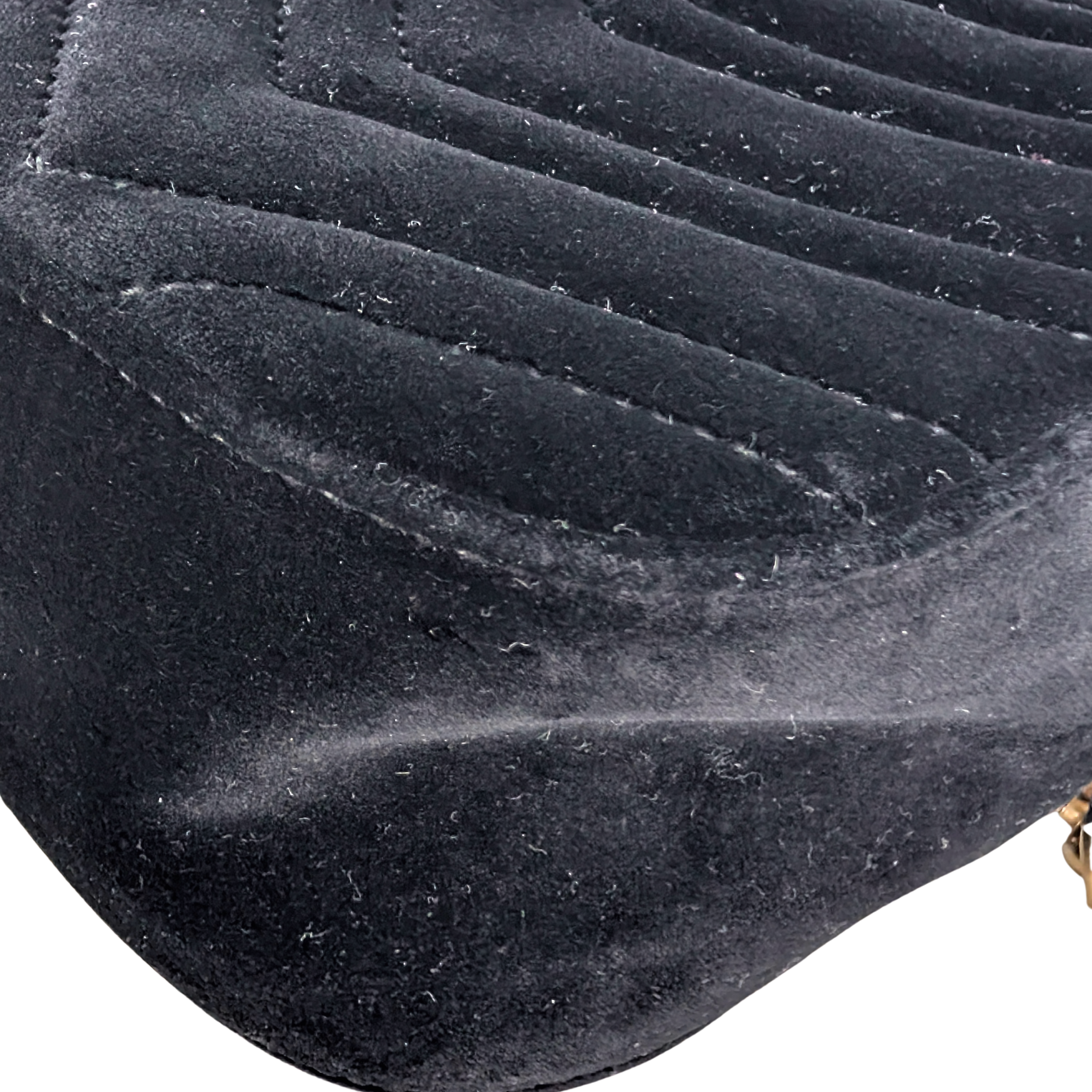 Gucci Marmont Velvet Small Camera Bag Black