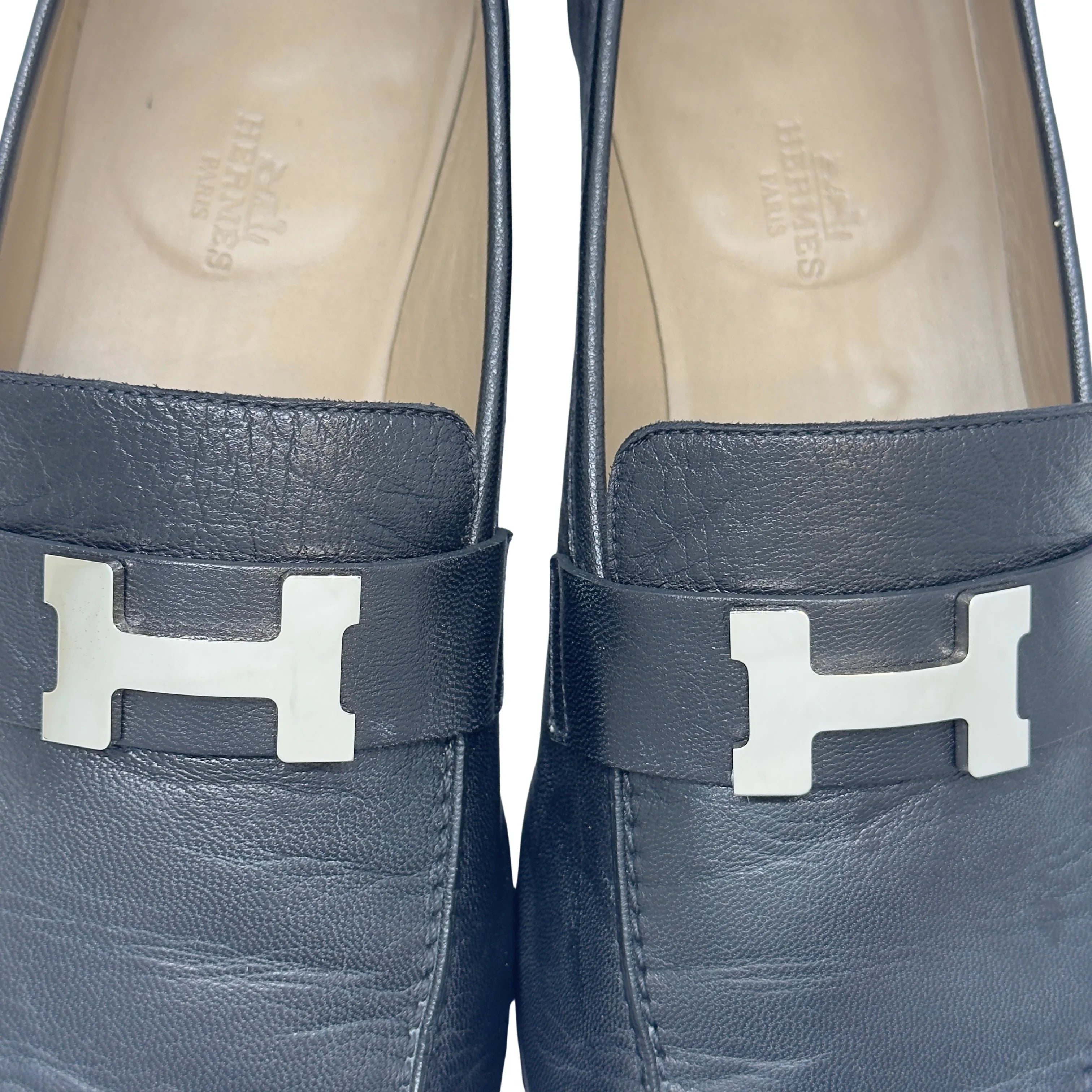 Hermès Paris Loafer Mens Black 46 - Lost Designer