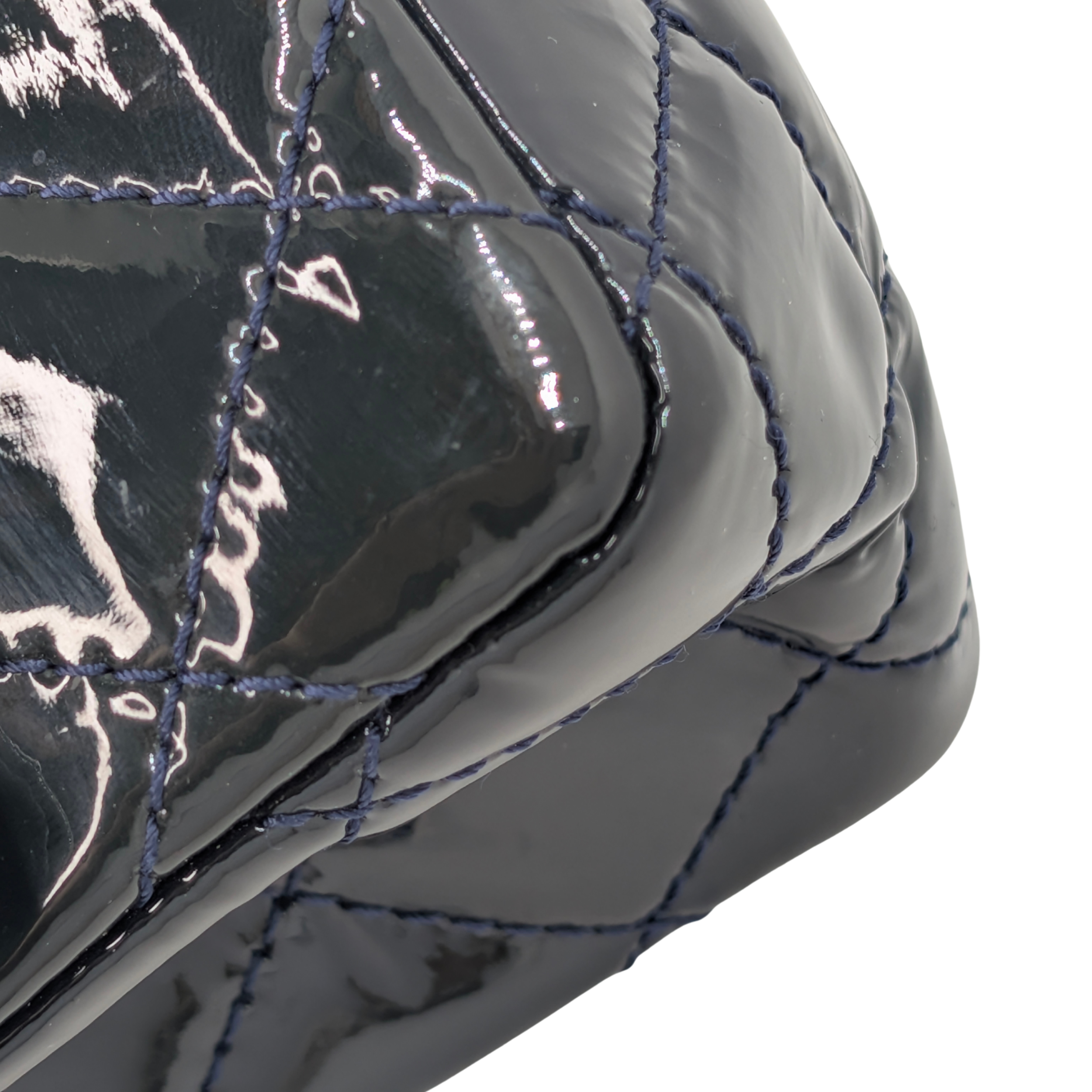 Chanel 2.55 Reissue 226 Patent Forest Green Bag