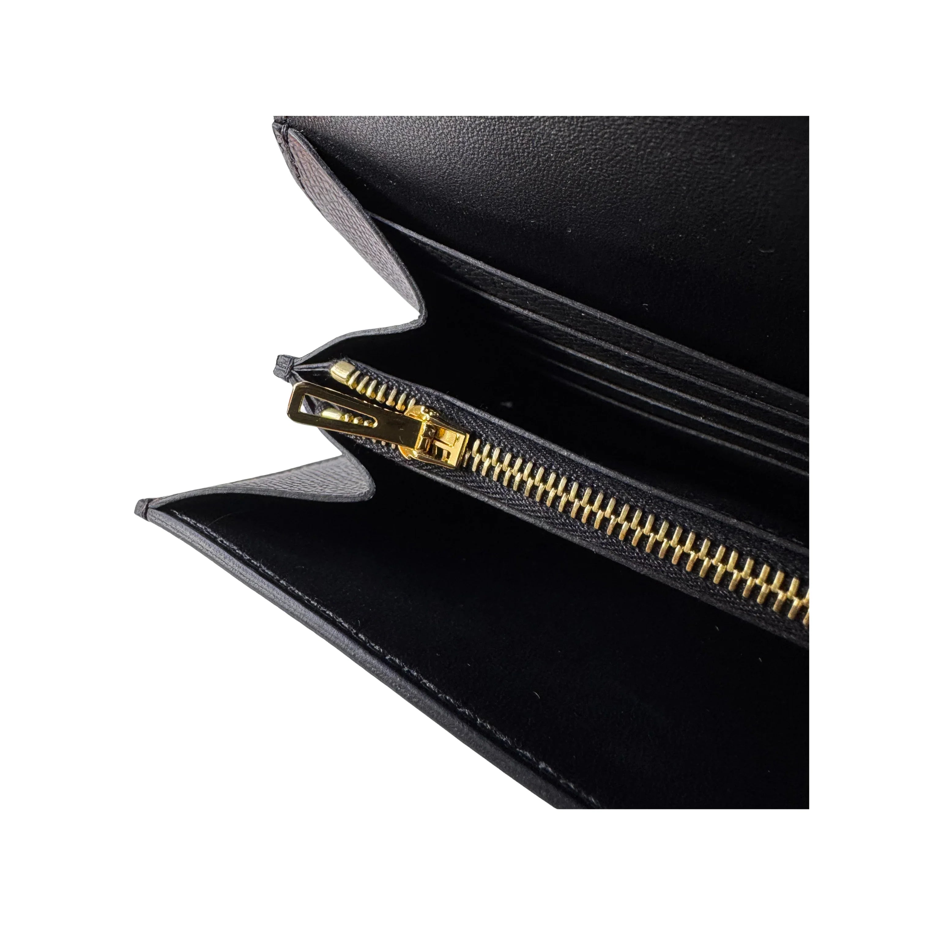 Hermes Epsom Constance To Go Black Wallet Crossbody Bag - Lost Designer