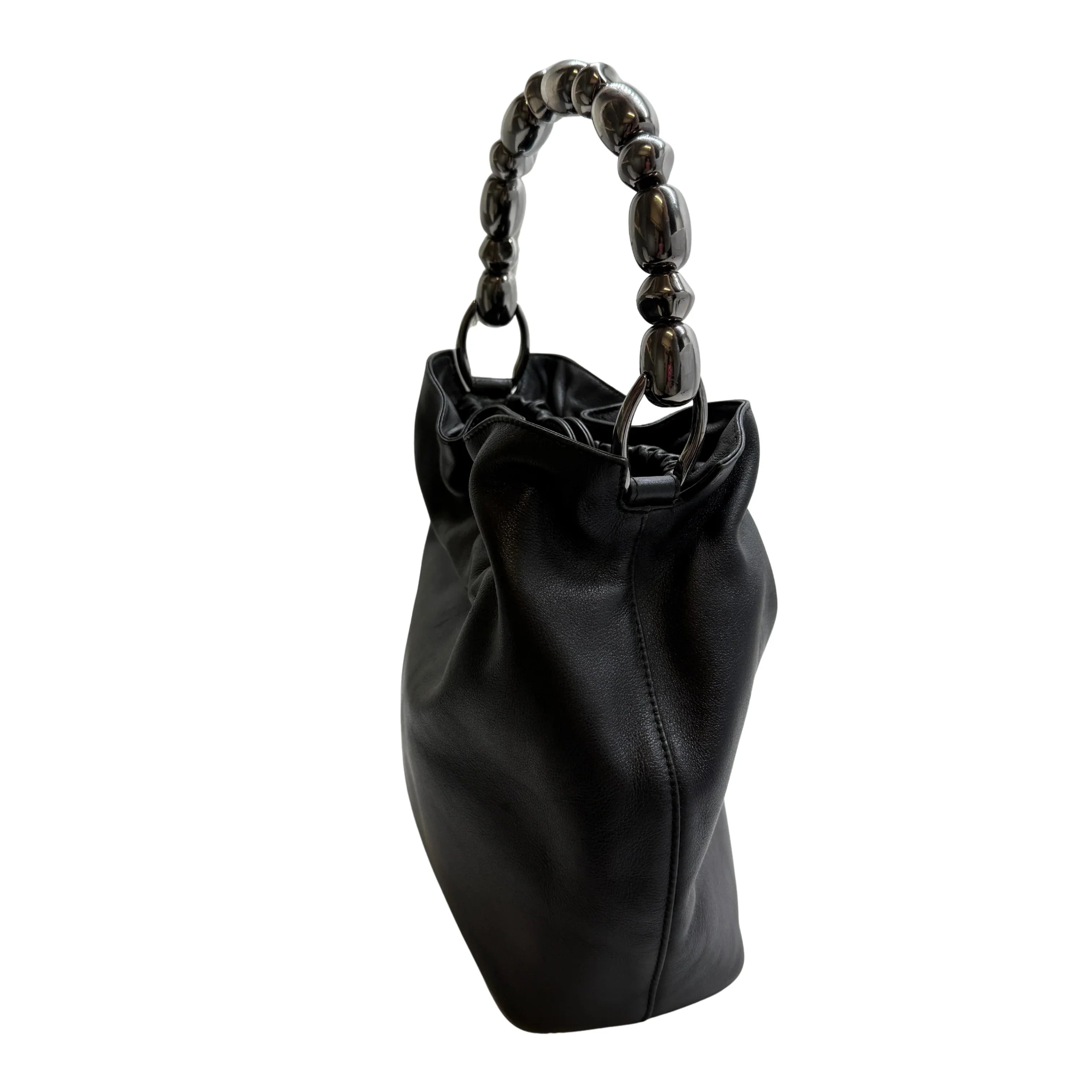 Christian Dior Malice Pearl Handbag Leather Black - Lost Designer