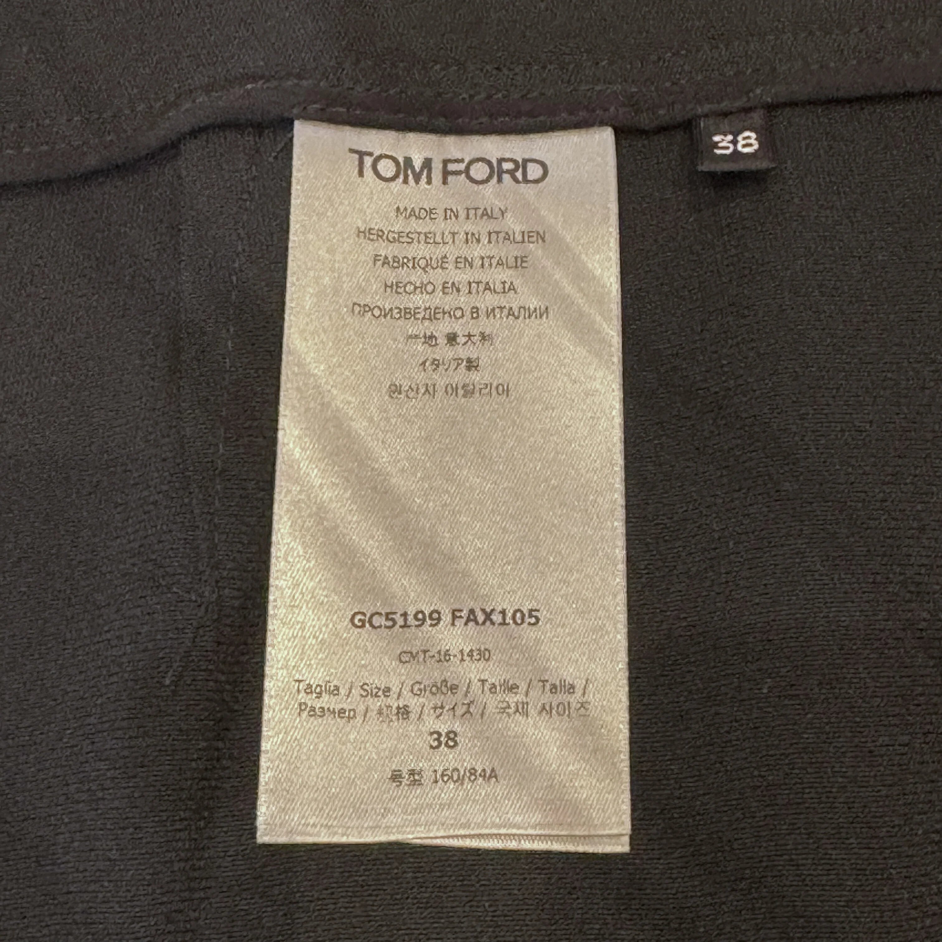 Tom Ford Zip-Detail Pencil Midi Skirt Black, 38