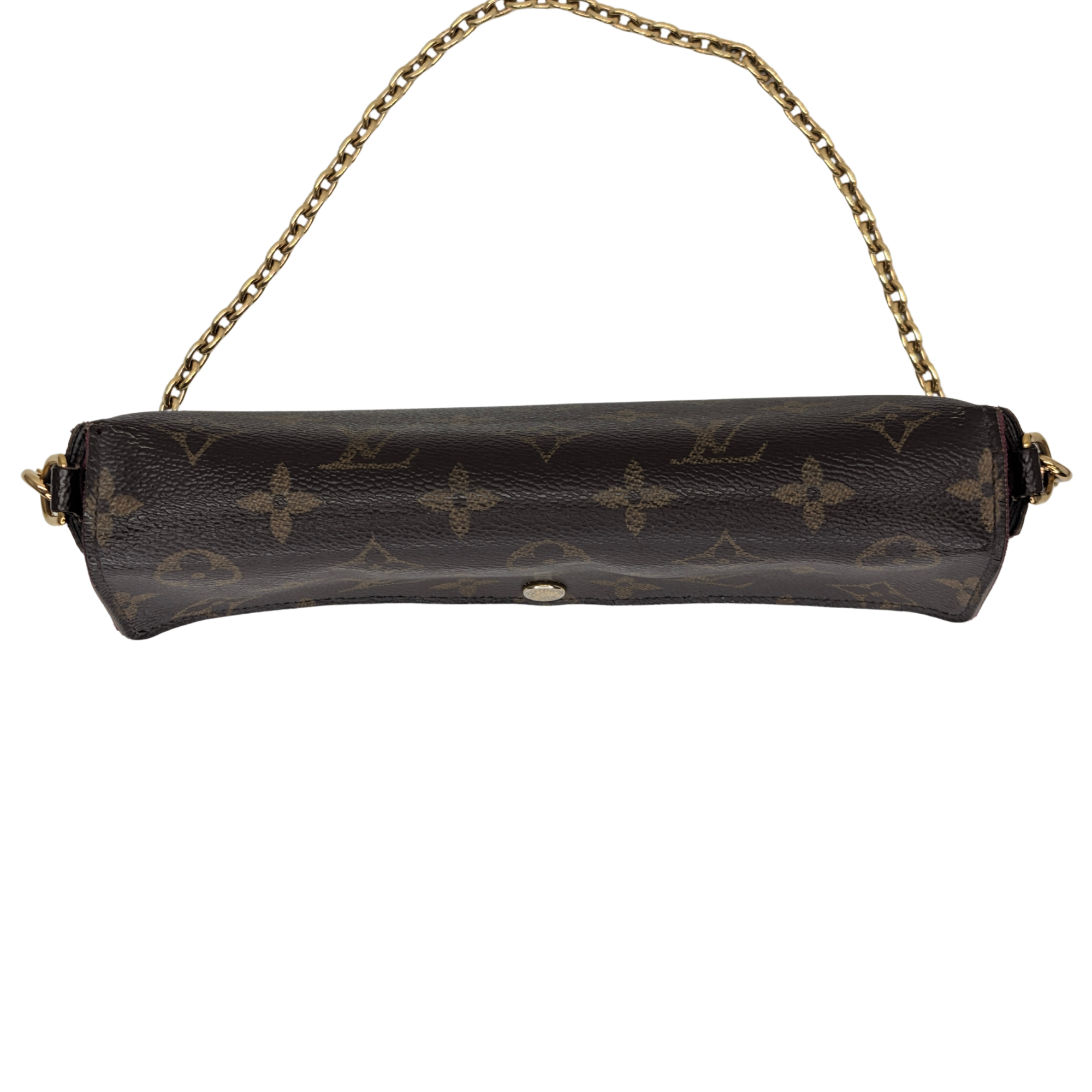 Louis Vuitton Félicie Pochette Clutch Bag Brown