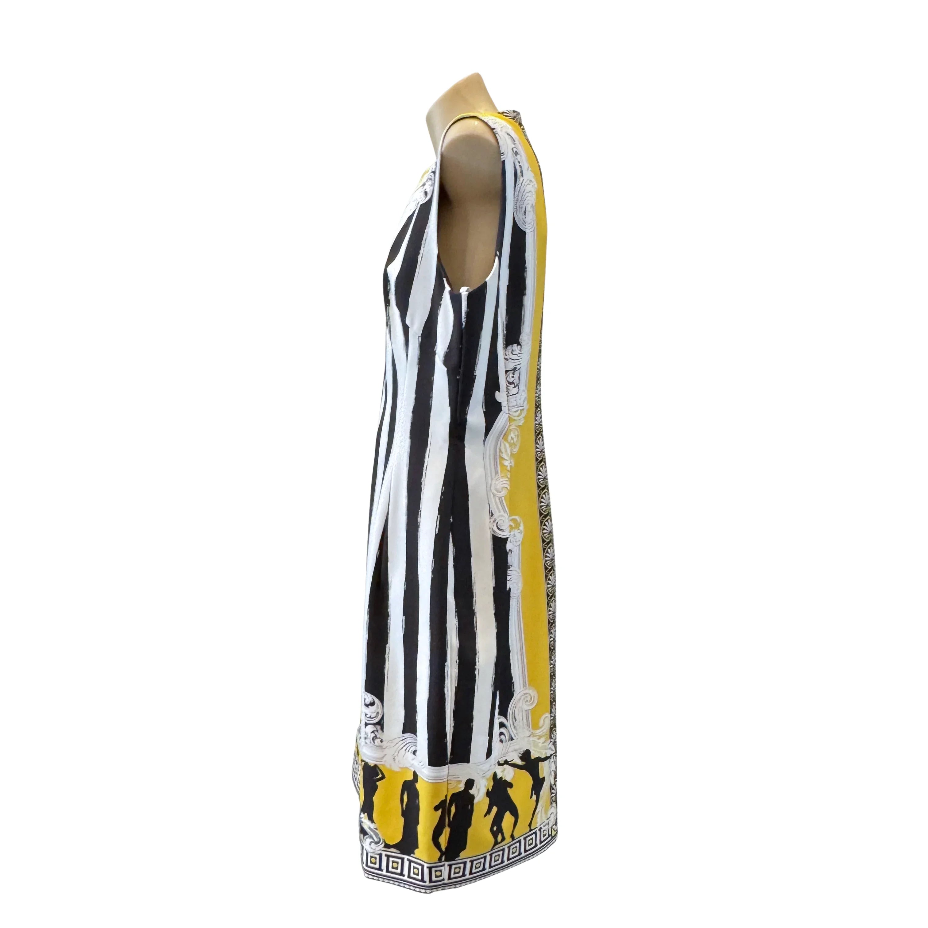 Versace Humbug Stripe Printed Shift Dress 48