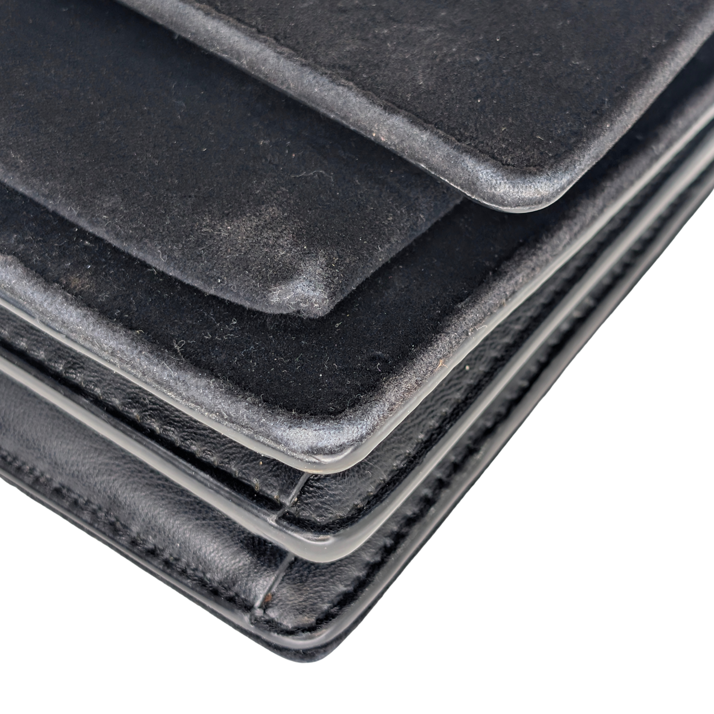 Yves Saint Laurent Sunset Velvet Small Bag Black