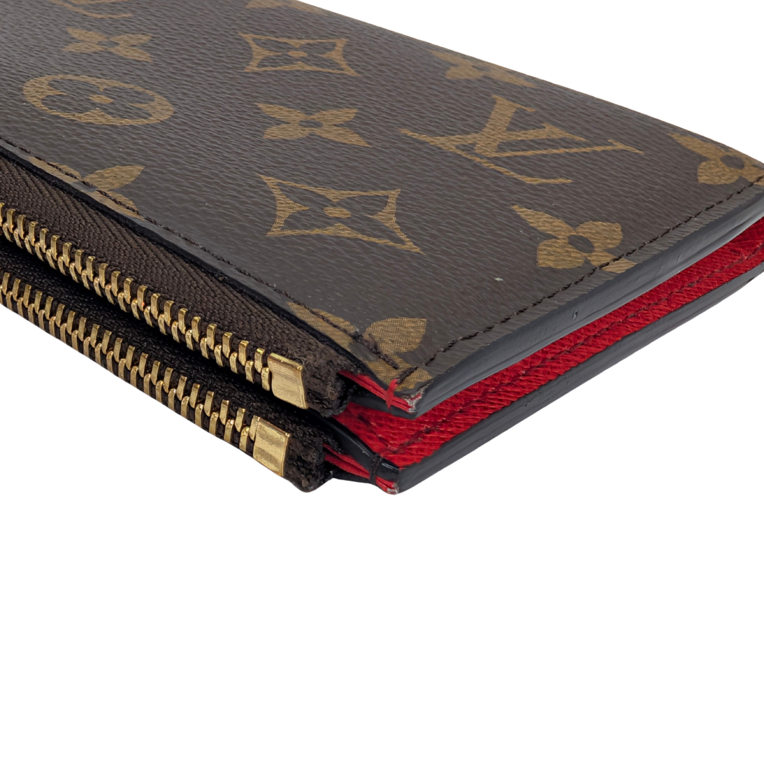 Louis Vuitton Coquelicot Monogram Canvas Adele Wallet
