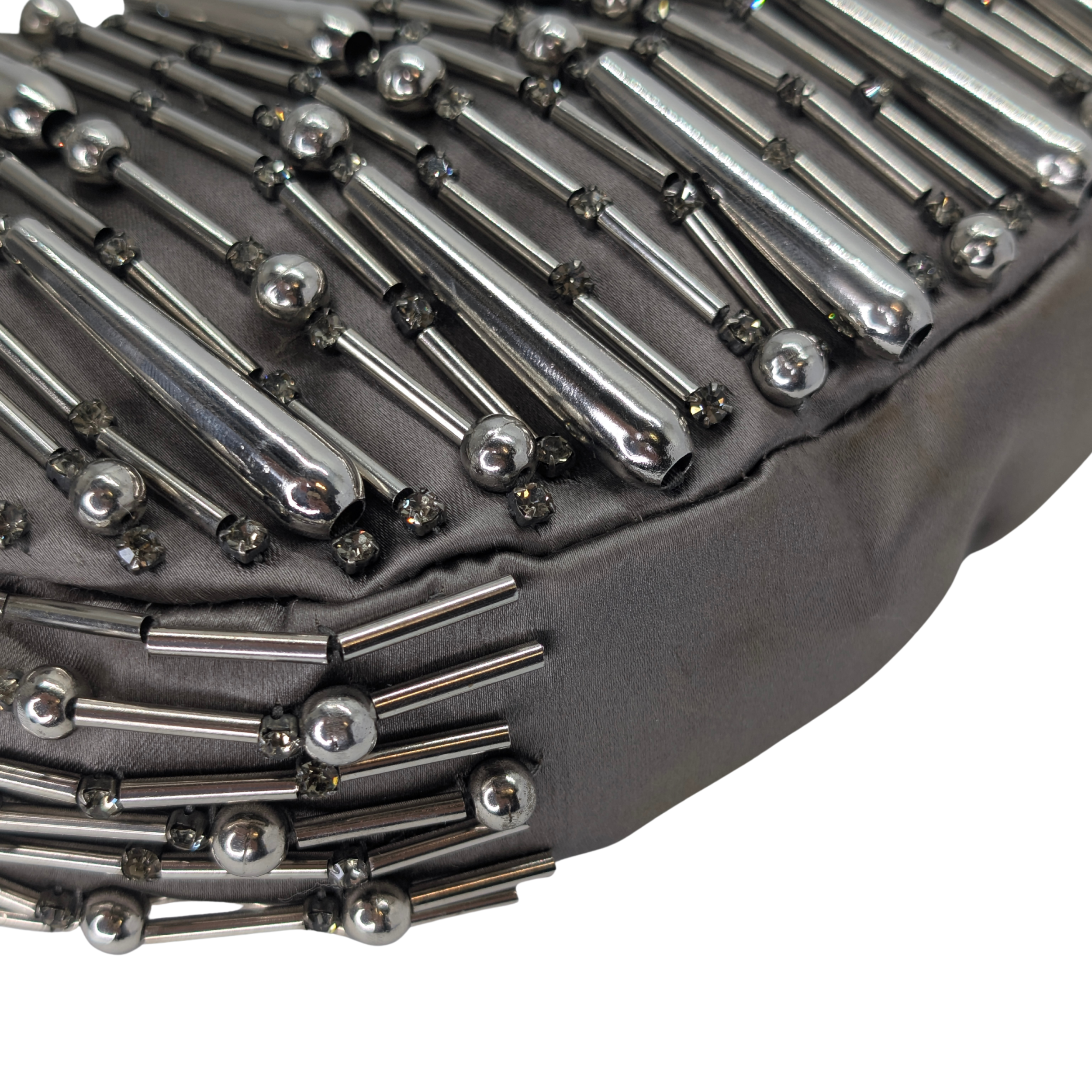 Chloé Beaded Bracelet Hobo Bag Silver